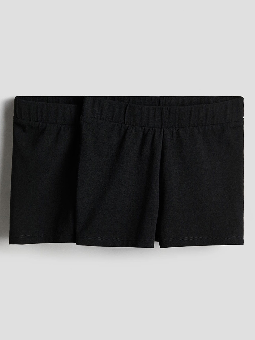 

H&M Girls 2-Pack Jersey Cycling Shorts, Black