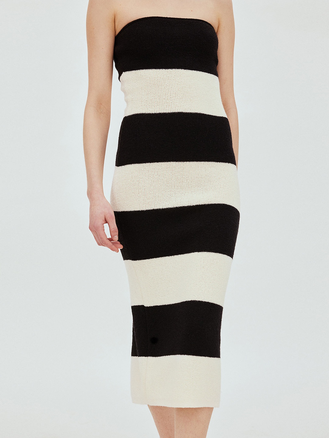 

H&M Knitted Tube Dress, Black
