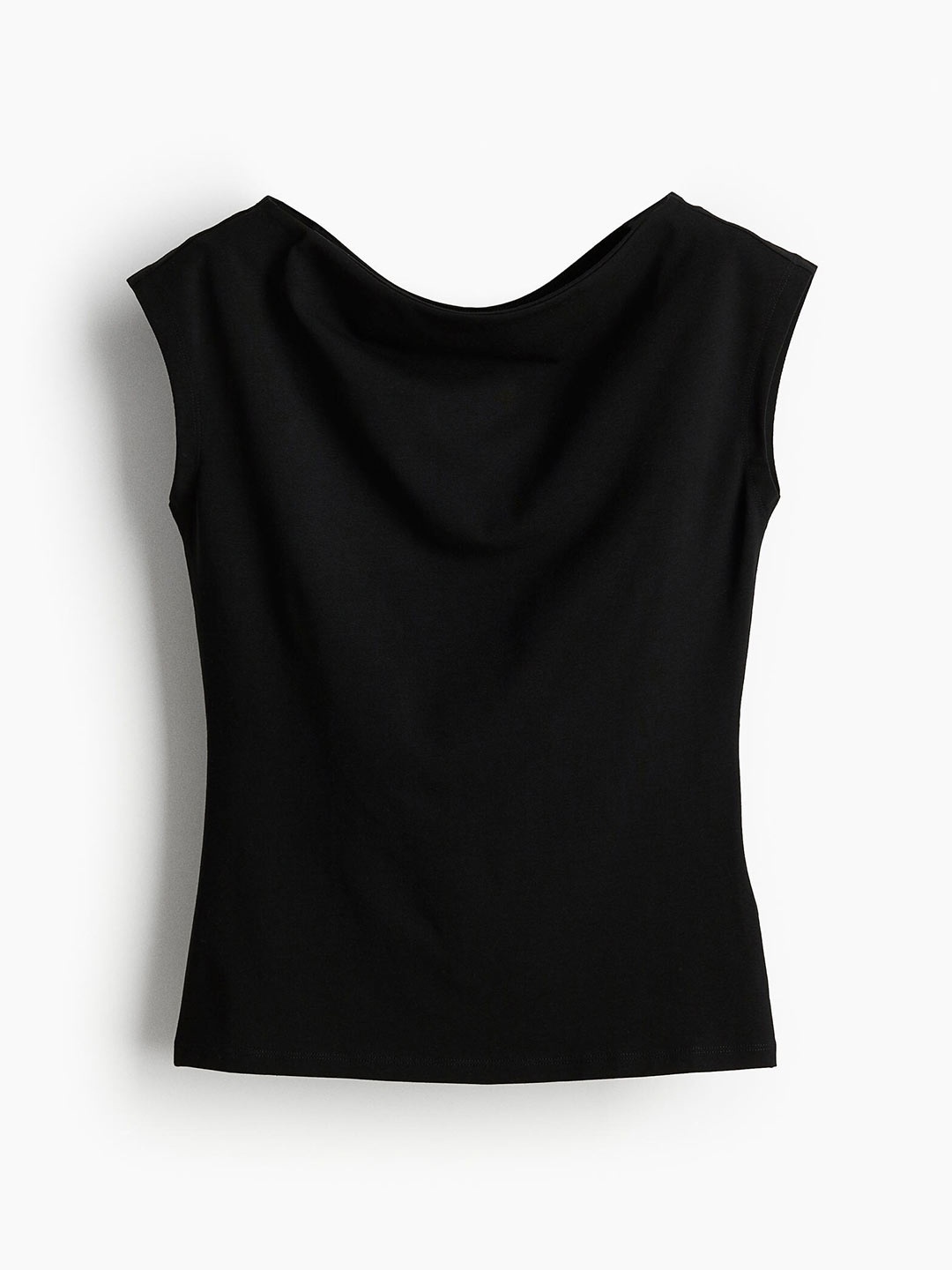 

H&M Women Cap-Sleeved Top, Black