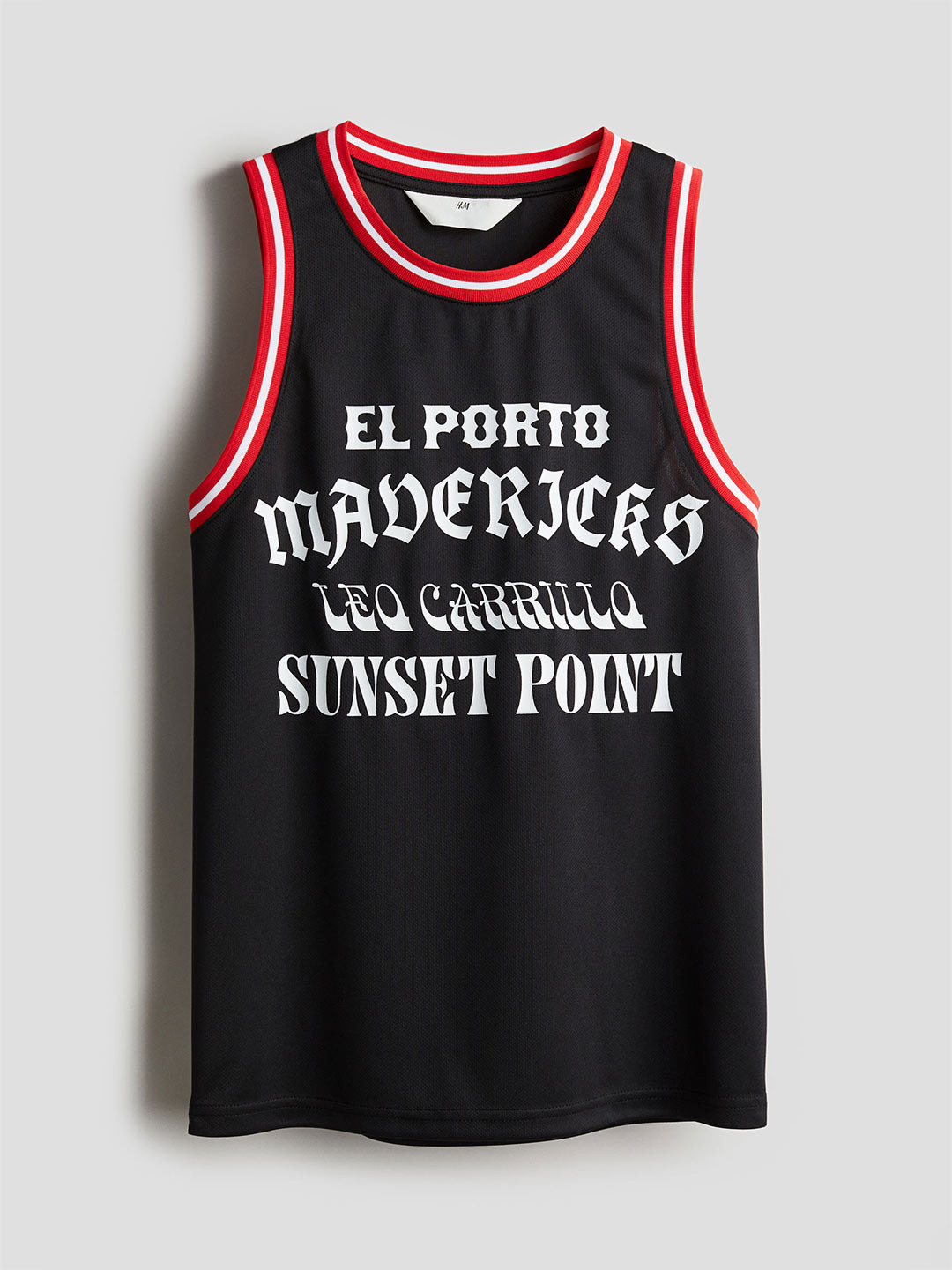 

H&M Boys Mesh Basketball Vest Top, Black