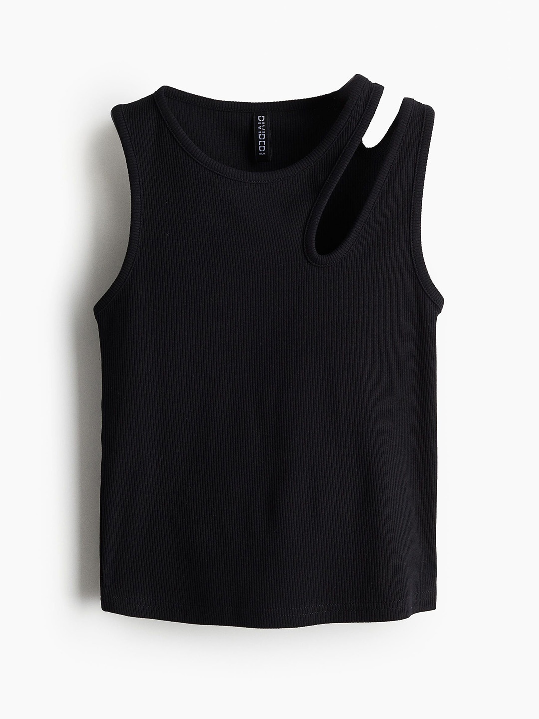 

H&M Cut-Out Vest Top, Black