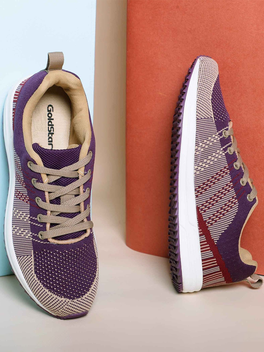 

Goldstar Women Mesh Walking Shoes, Purple