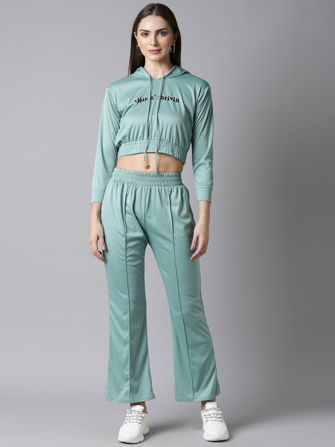 

Bailey sells Printed Hooded Crop Sweatshirt & Trousers, Blue