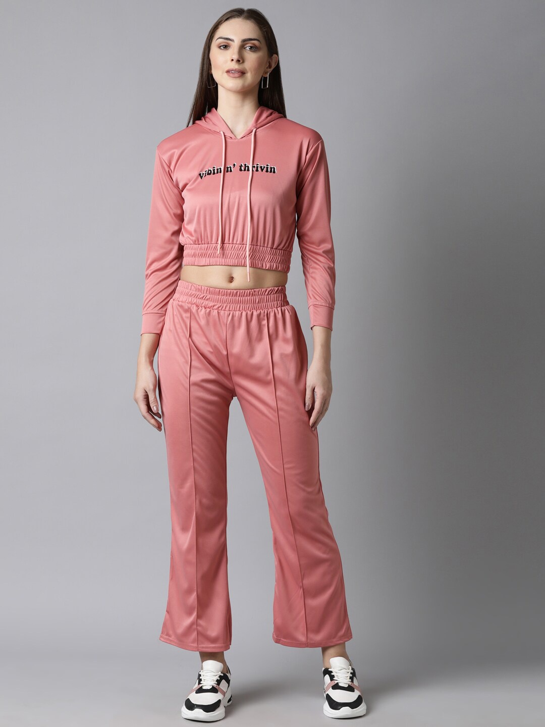 

Bailey sells Printed Hooded Crop Sweatshirt & Trousers, Pink