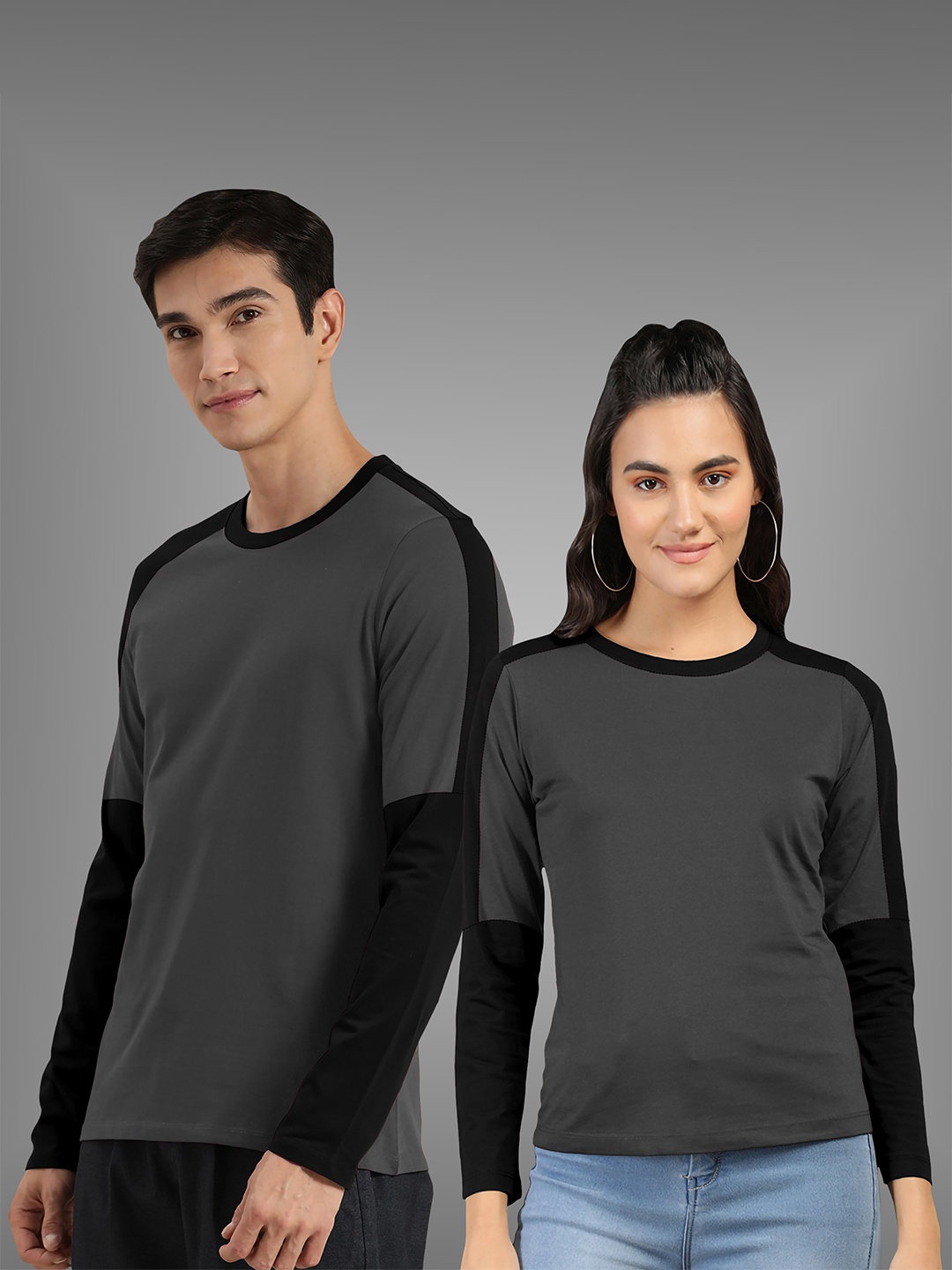 

BAESD Unisex Pack Of 2 Twistform Comfortable T-shirts, Grey