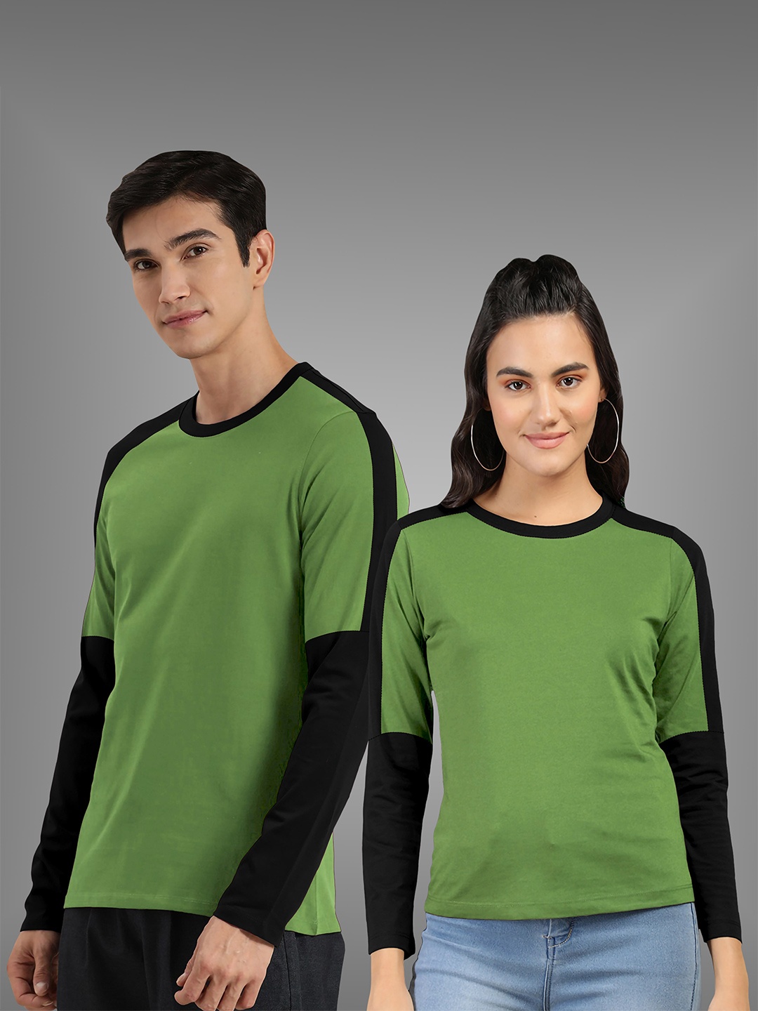 

BAESD Unisex Pack Of 2 Twistform Comfortable T-shirts, Green