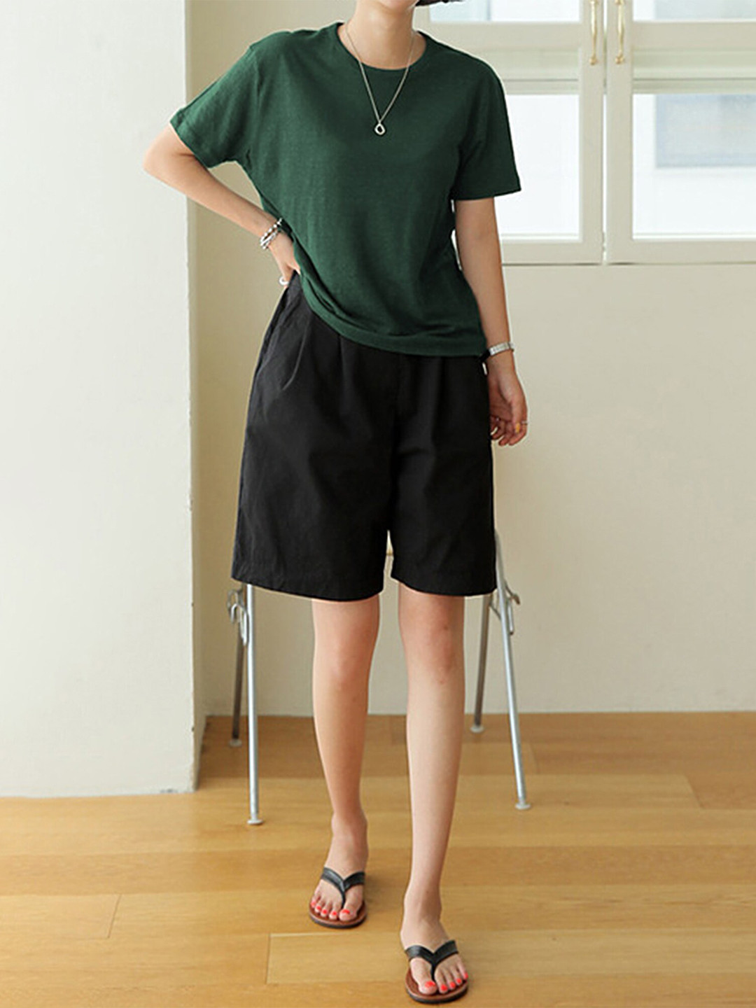 

LULU & SKY Regular Cotton T-shirt, Green
