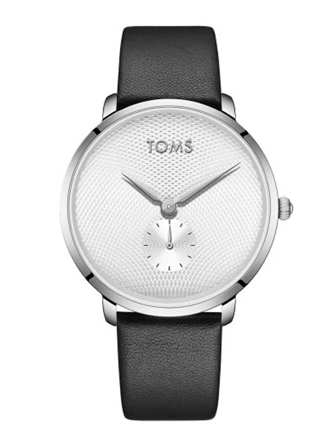 

TOMS Men Dial & Leather Straps Analogue Watch T11019B-J, Black