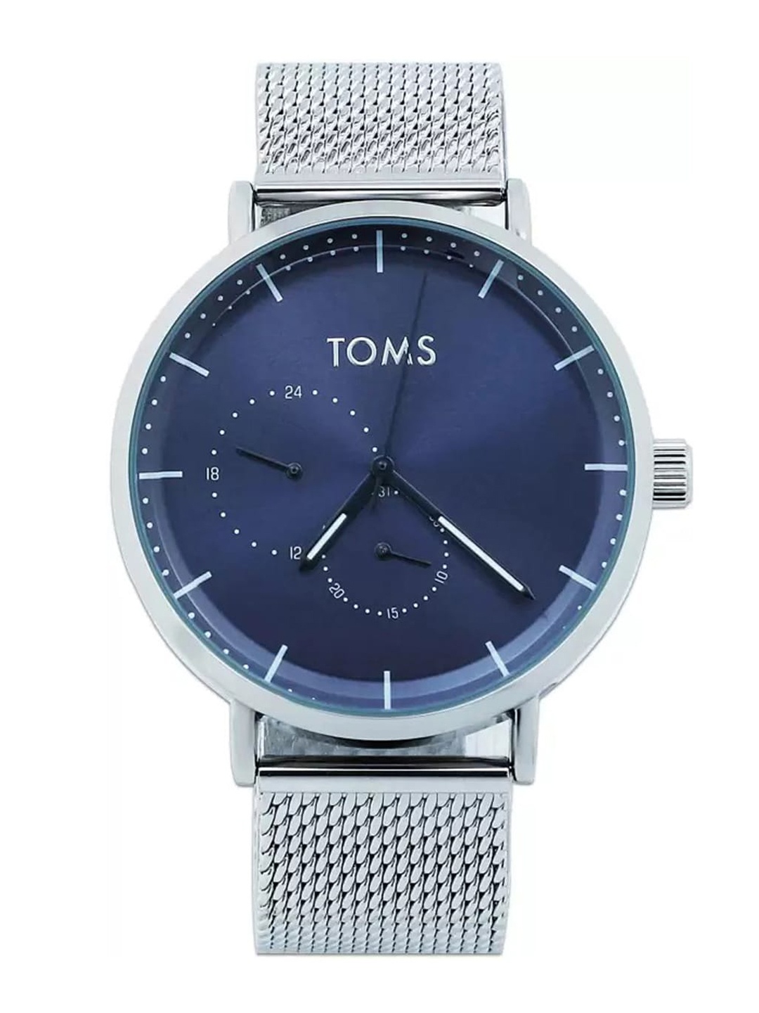 

TOMS Men Stainless Steel Bracelet Style Straps Analogue Watch T1907C-G, Black