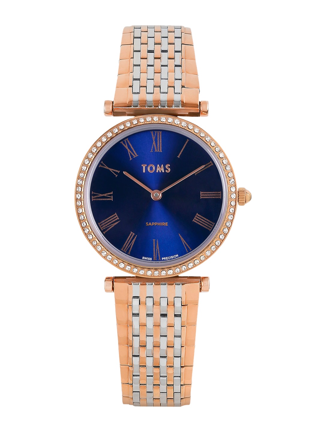 

TOMS Women Embellished Stainless Steel Straps Analogue Watch T1101A-BU, Rose gold