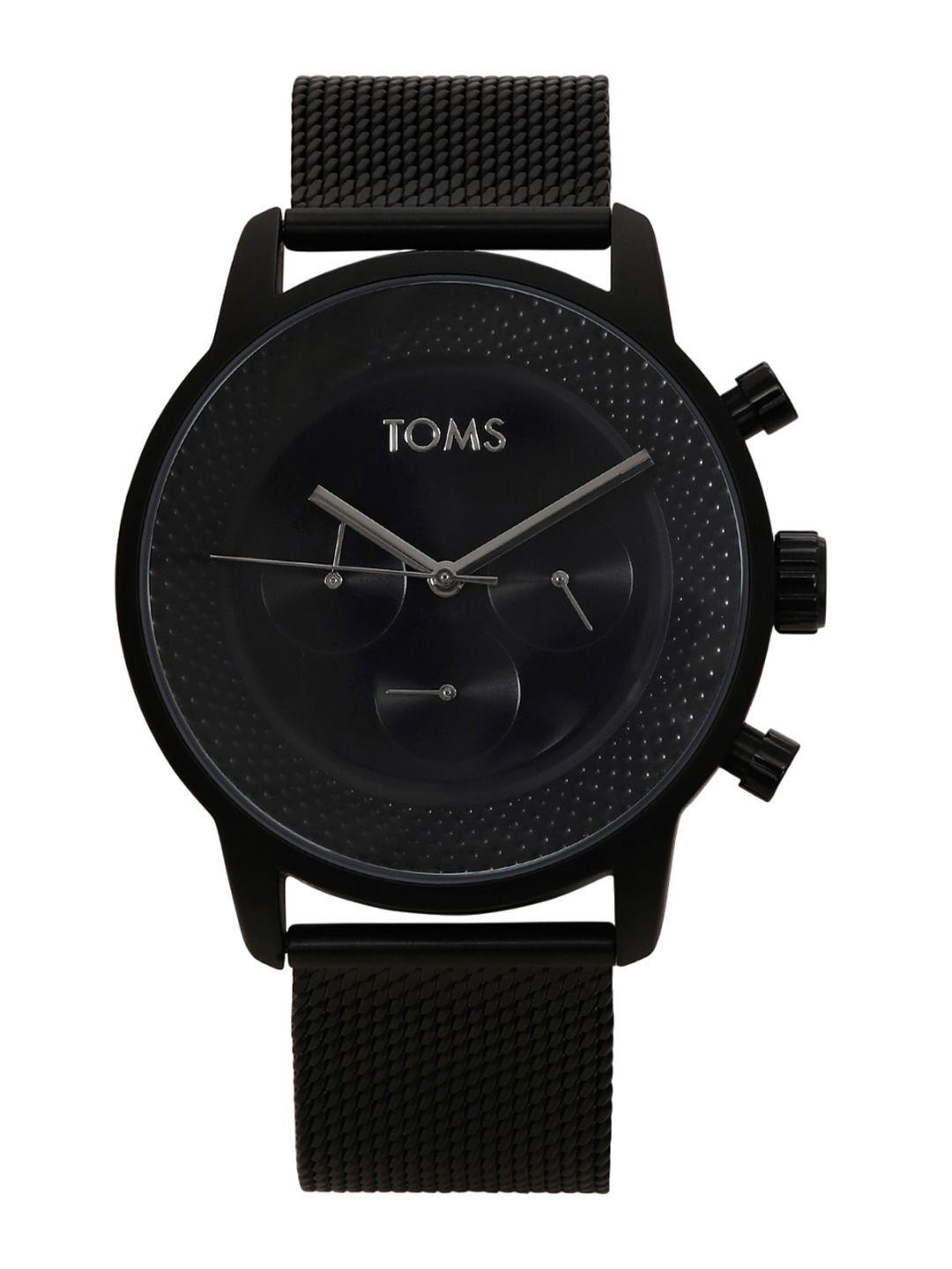 

TOMS Men Stainless Steel Bracelet Style Straps Analogue Watch TM11054C-G, Black