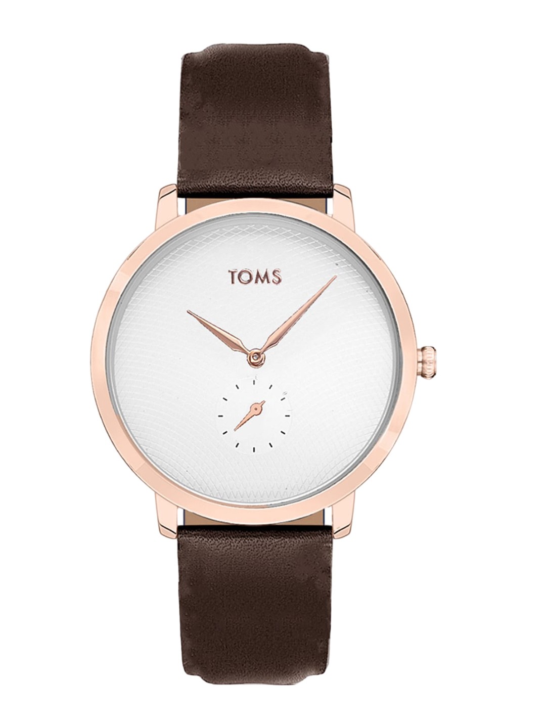 

TOMS Men Dial & Leather Straps Analogue Watch T11019B-S, Brown
