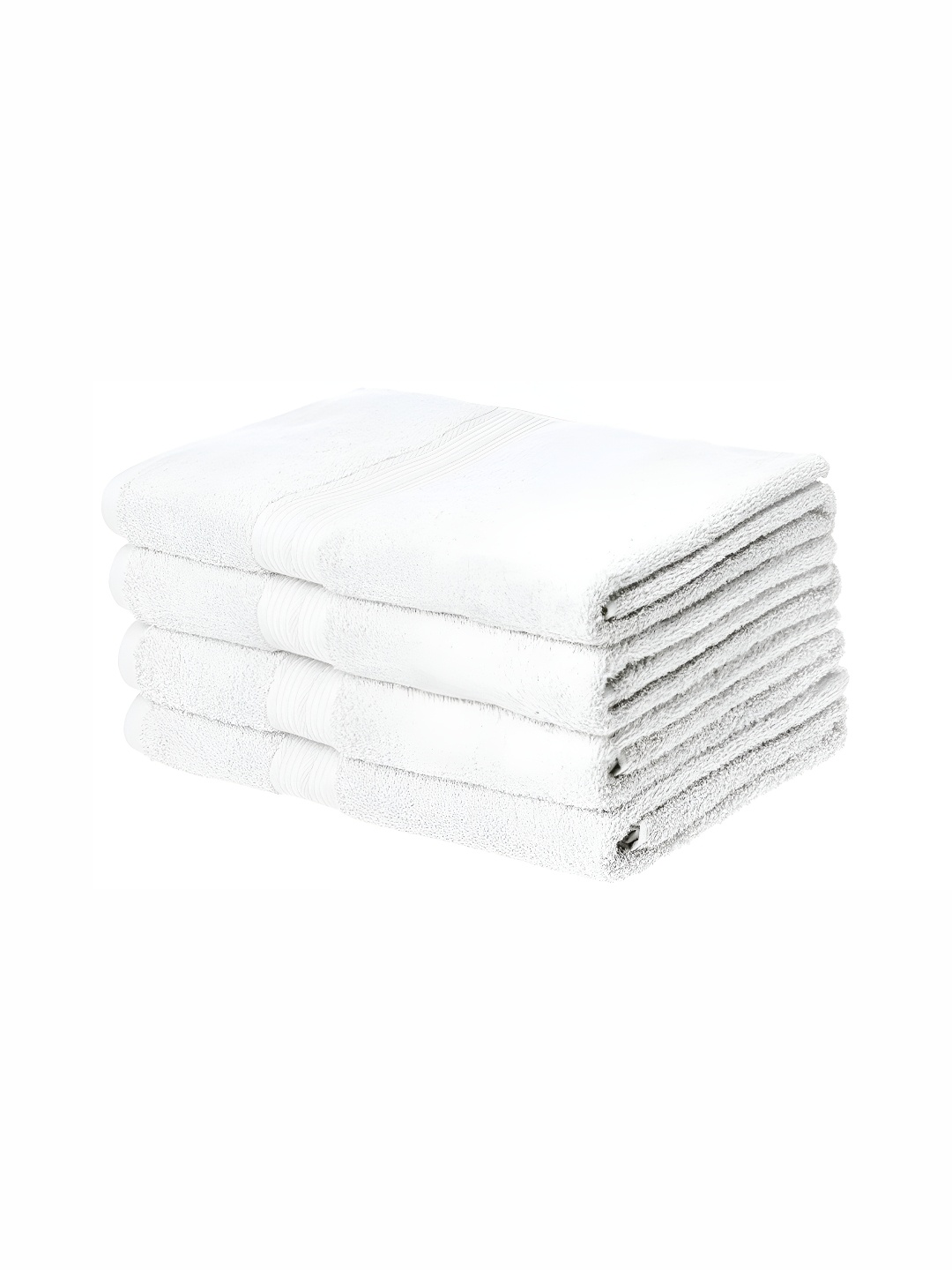 

UrbanArts White 4 Pcs Terry Cotton 400 GSM Bath Towels