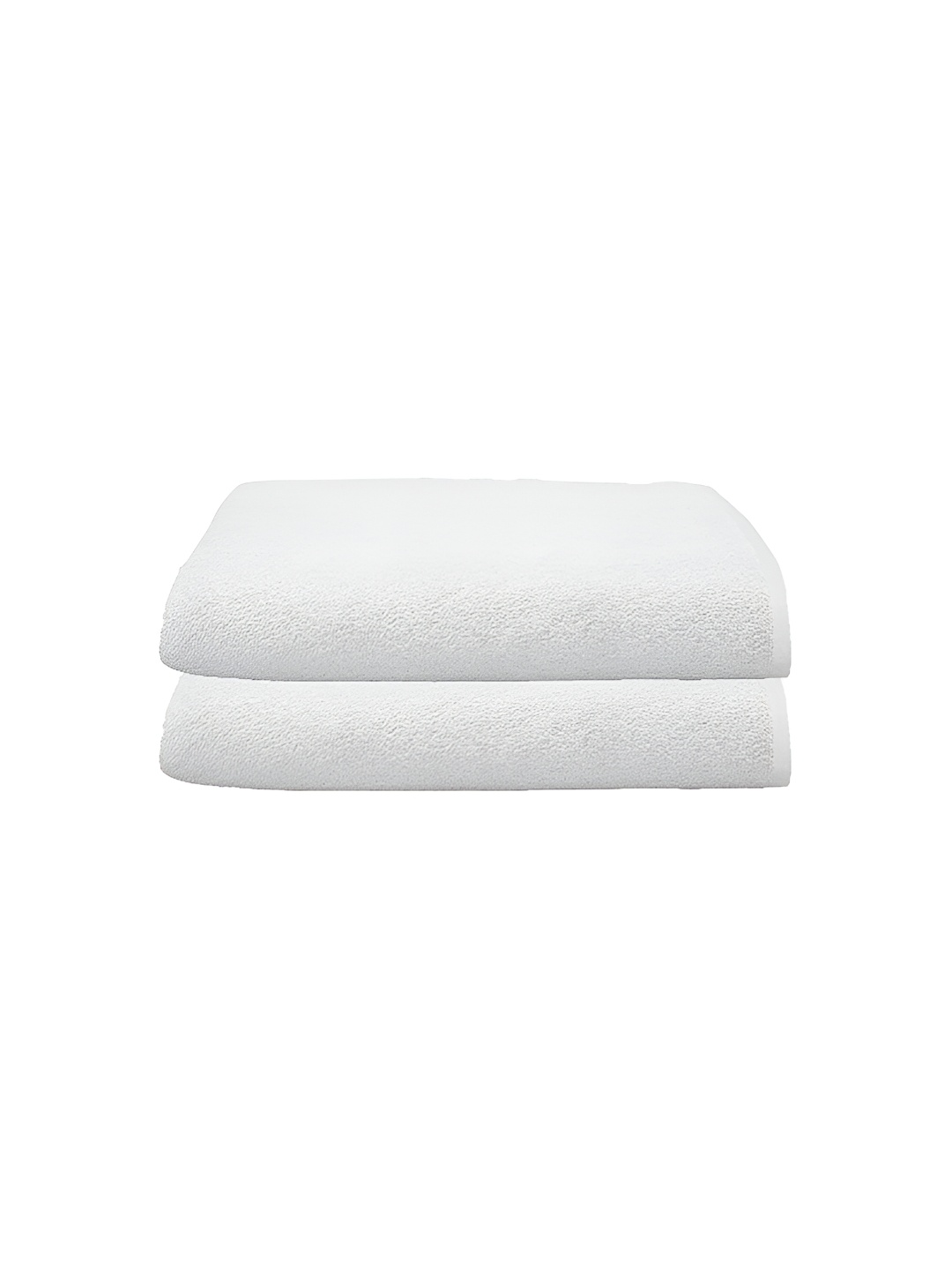 

UrbanArts White 2 Pcs Terry Cotton 400 GSM Bath Towels