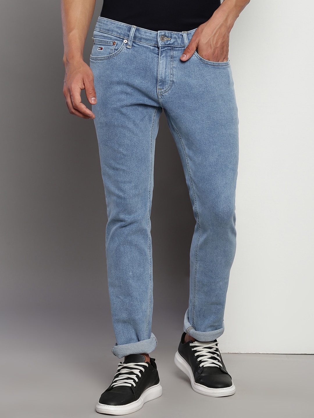 

Tommy Hilfiger Men Slim Fit Cotton Jeans, Blue