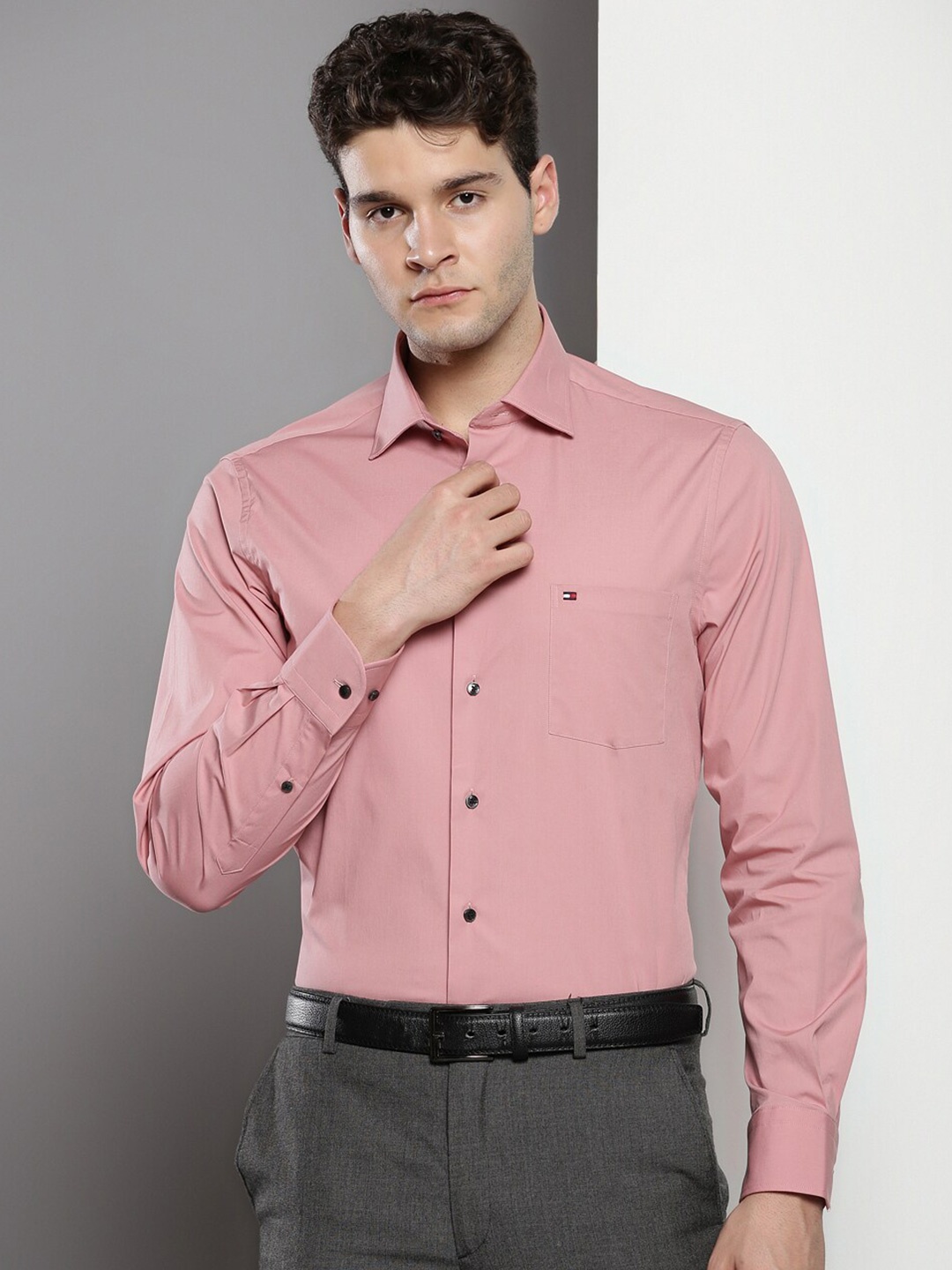 

Tommy Hilfiger Pure Cotton Casual Shirt, Pink