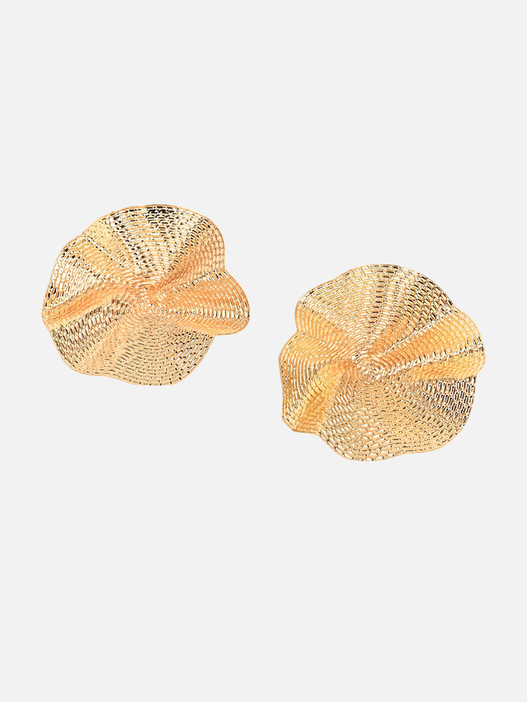 

Kazo Gold-Plated Contemporary Drop Earrings