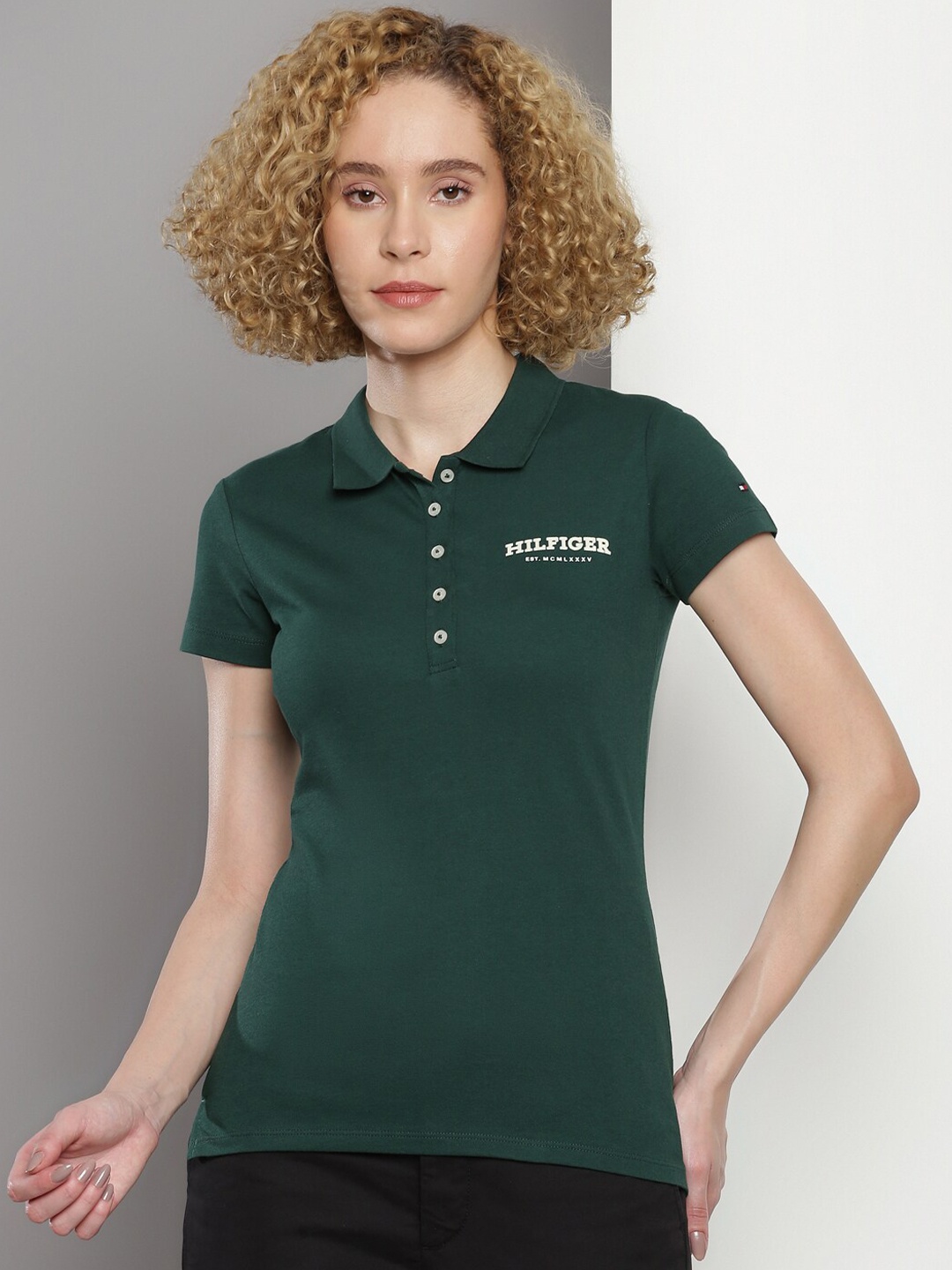 

Tommy Hilfiger Polo Collar Slim Fit T-shirt, Green