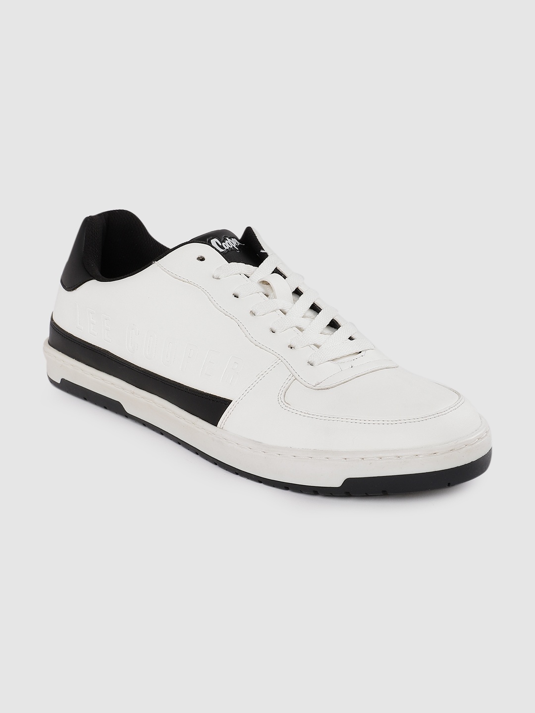 

Lee Cooper Men Leather Sneakers, White