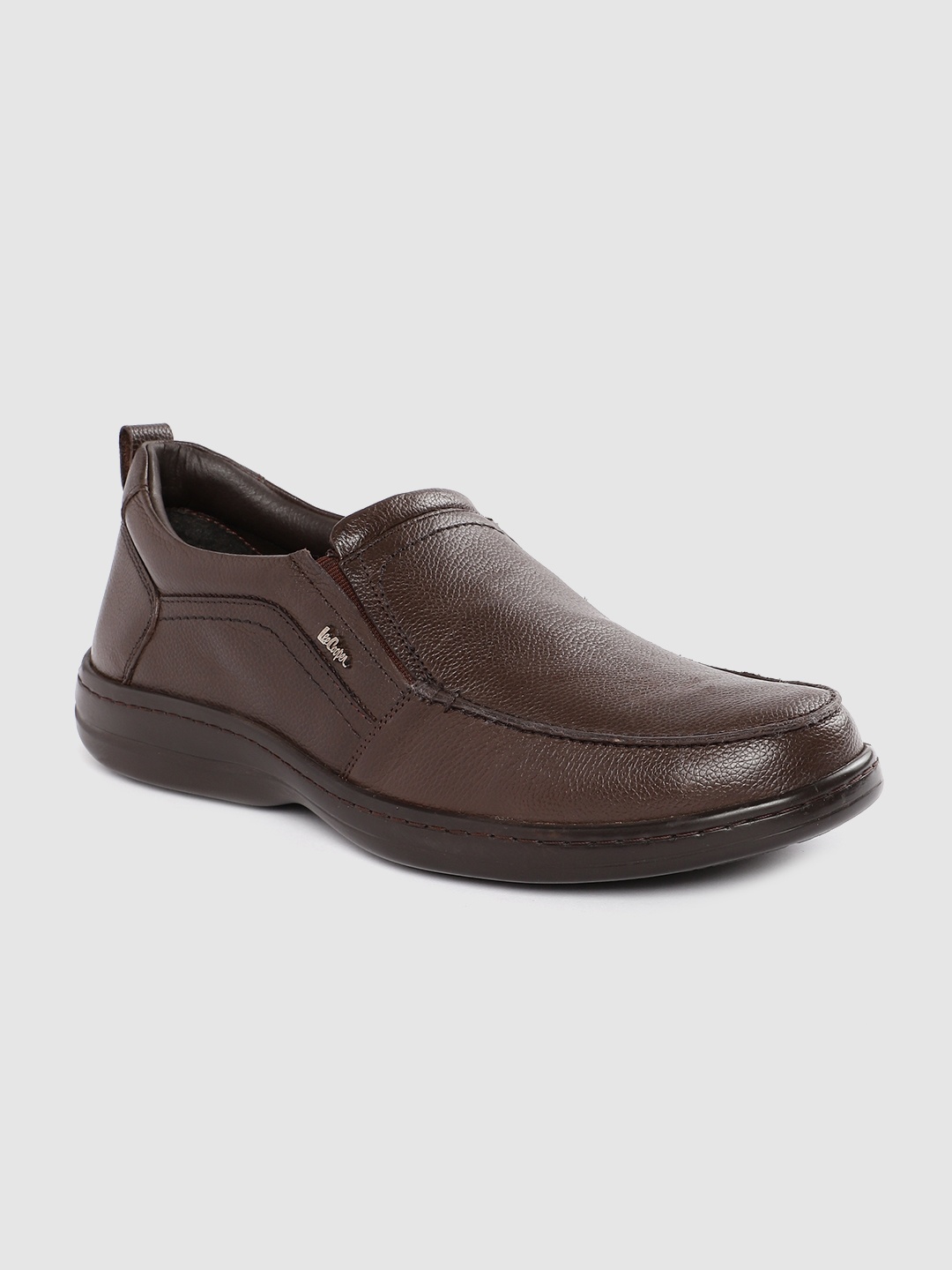 

Lee Cooper Men Leather Formal Slip-Ons, Brown