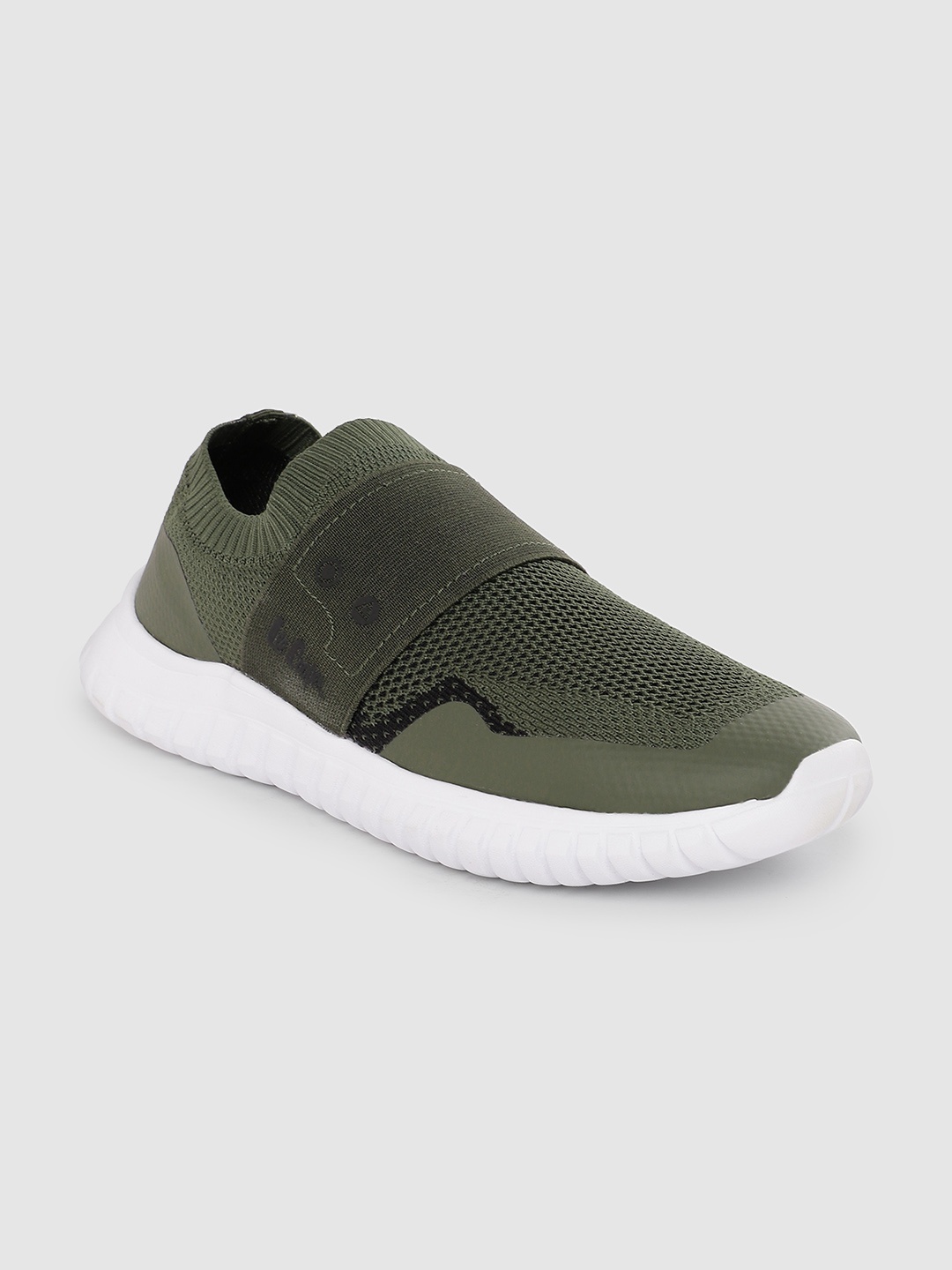 

Lee Cooper Men Woven Design Slip-On Sneakers, Olive