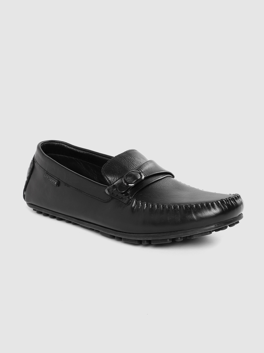 

Lee Cooper Men Leather Driving Shoes, Black