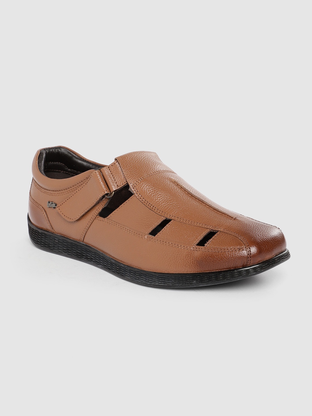 

Lee Cooper Men Leather Shoe-Style Sandals, Brown