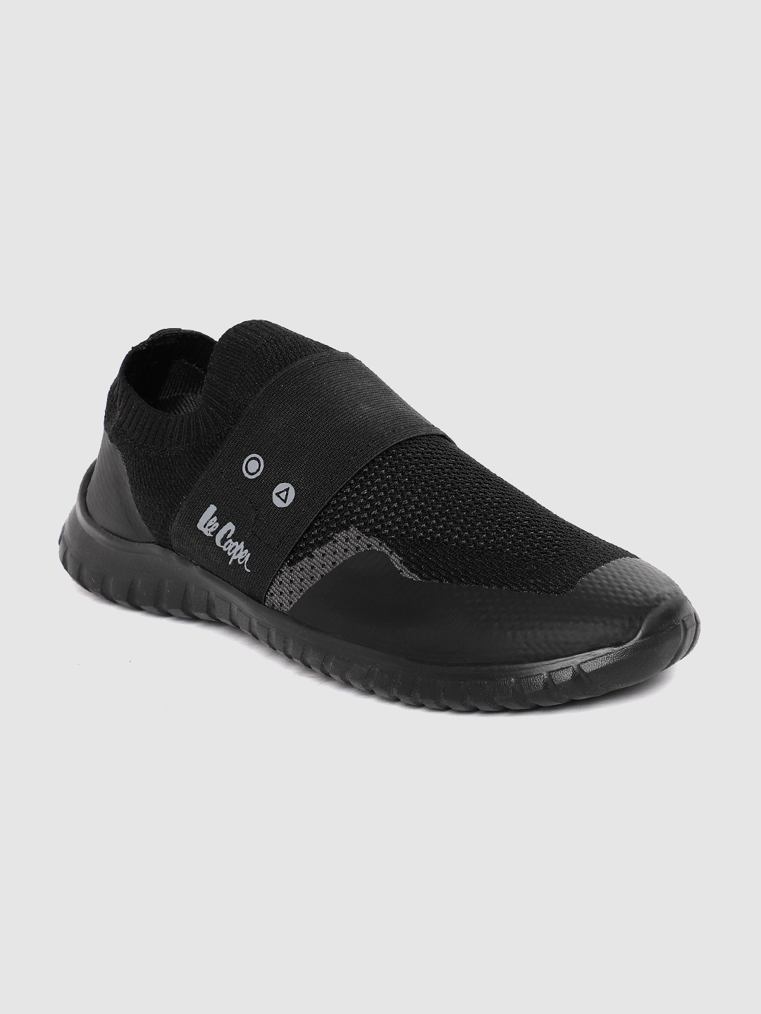 

Lee Cooper Men Woven Design Slip-On Sneakers, Black