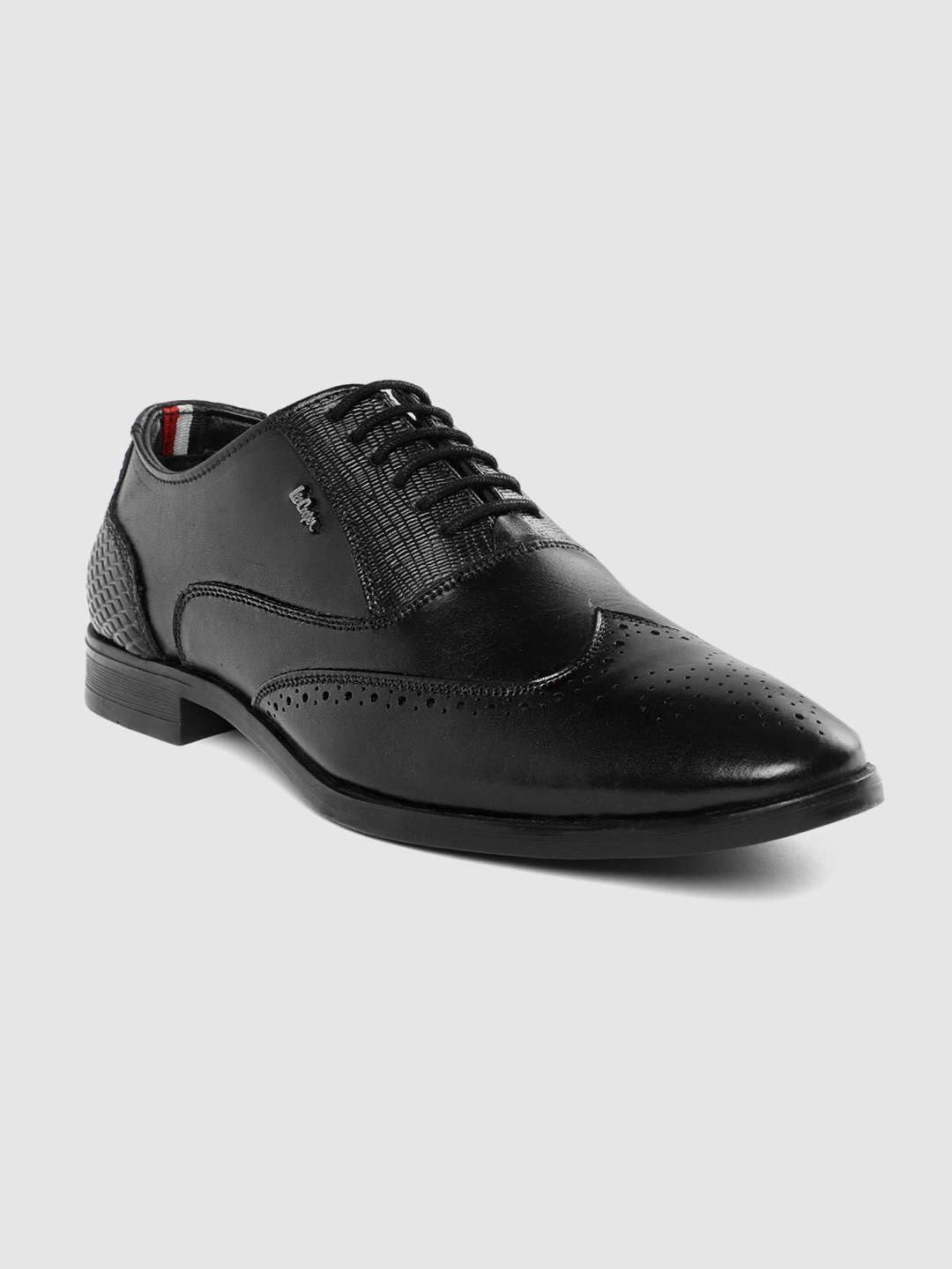 

Lee Cooper Men Perforated Leather Formal Brogues, Black