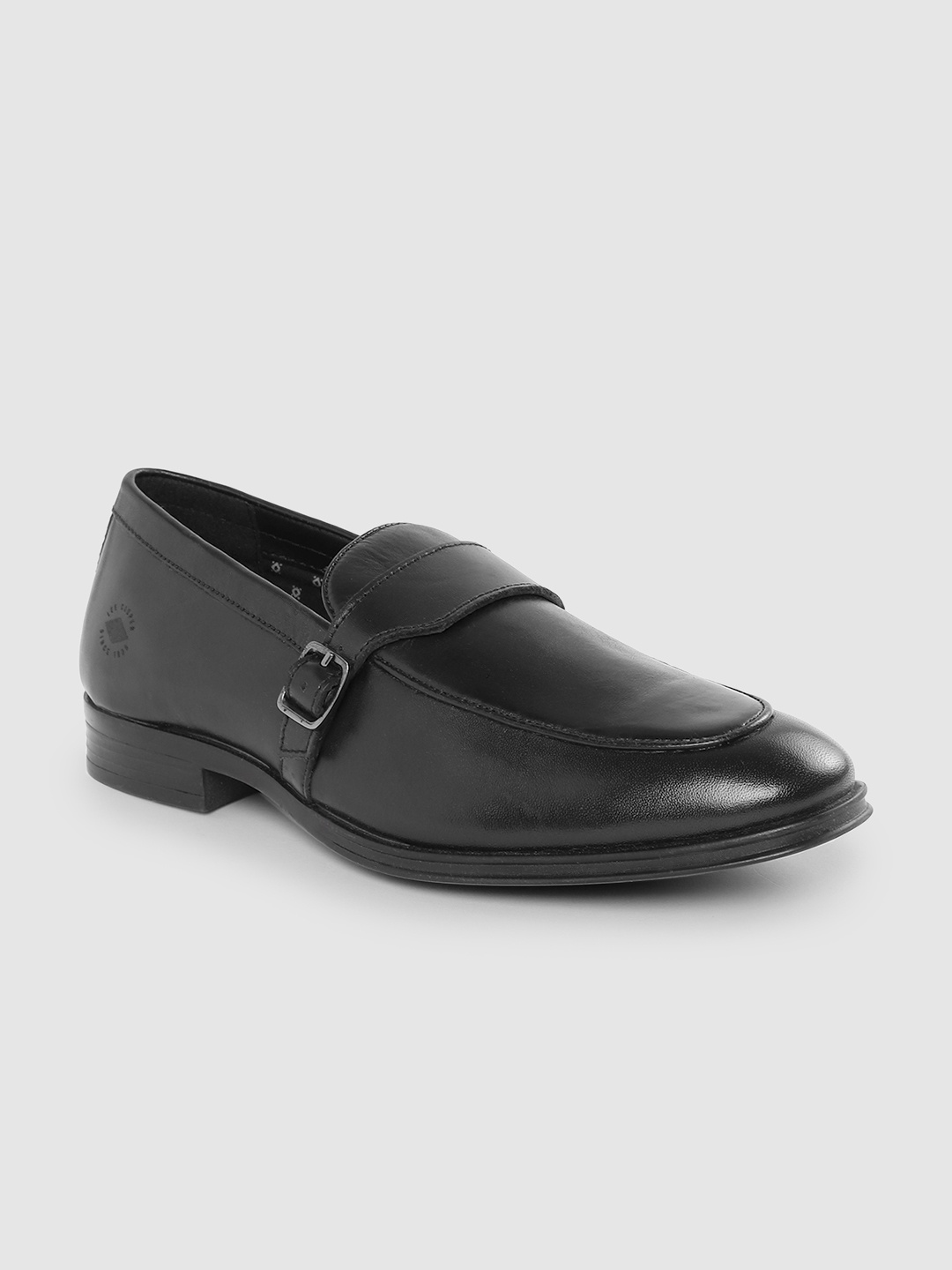 

Lee Cooper Men Solid Leather Formal Slip-Ons, Black