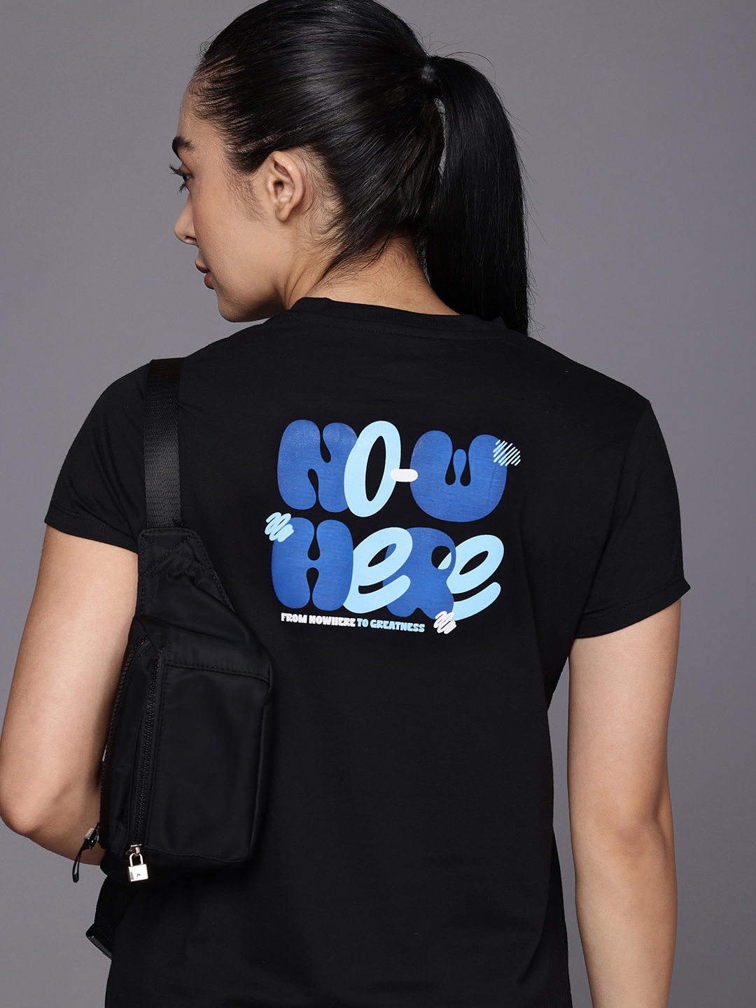 

HRX by Hrithik Roshan Printed Lifestyle T-shirt, Black