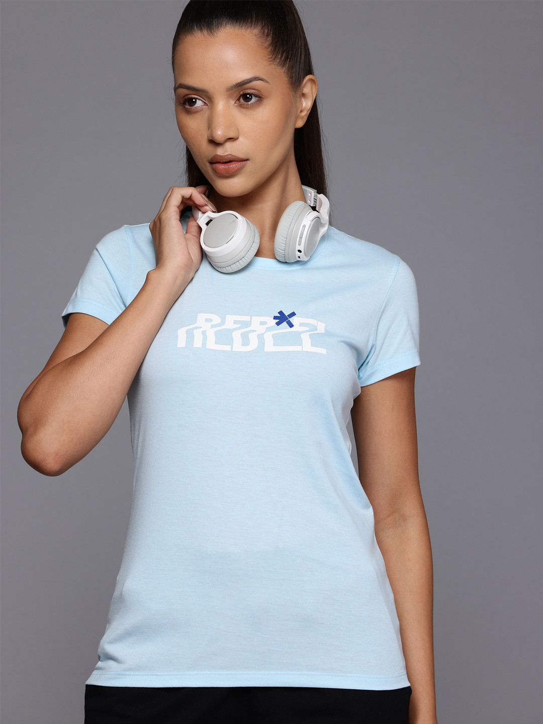 

HRX by Hrithik Roshan Women Typography Printed T-shirt, Blue