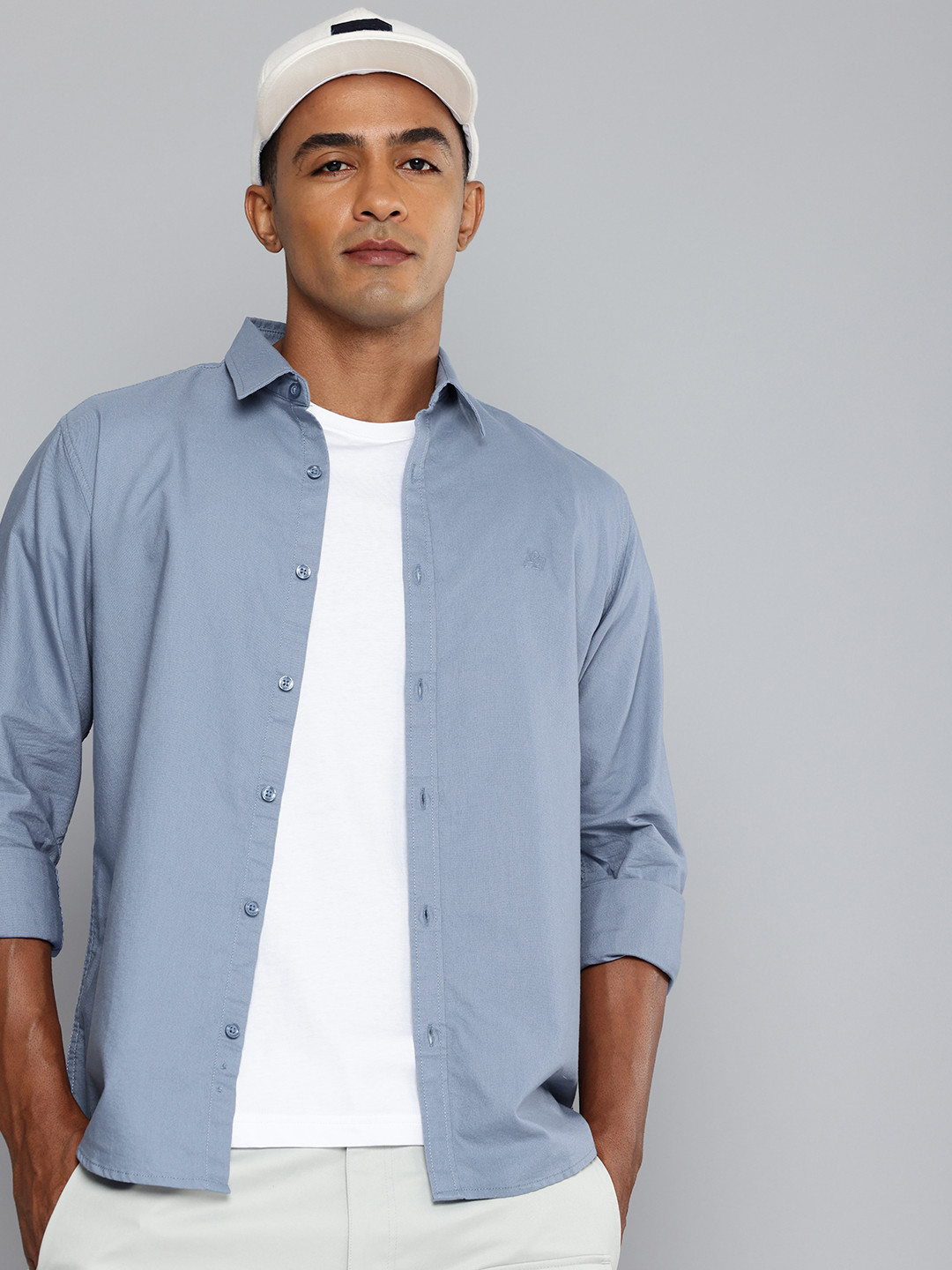 

Aeropostale Pure Cotton Casual Shirt, Blue