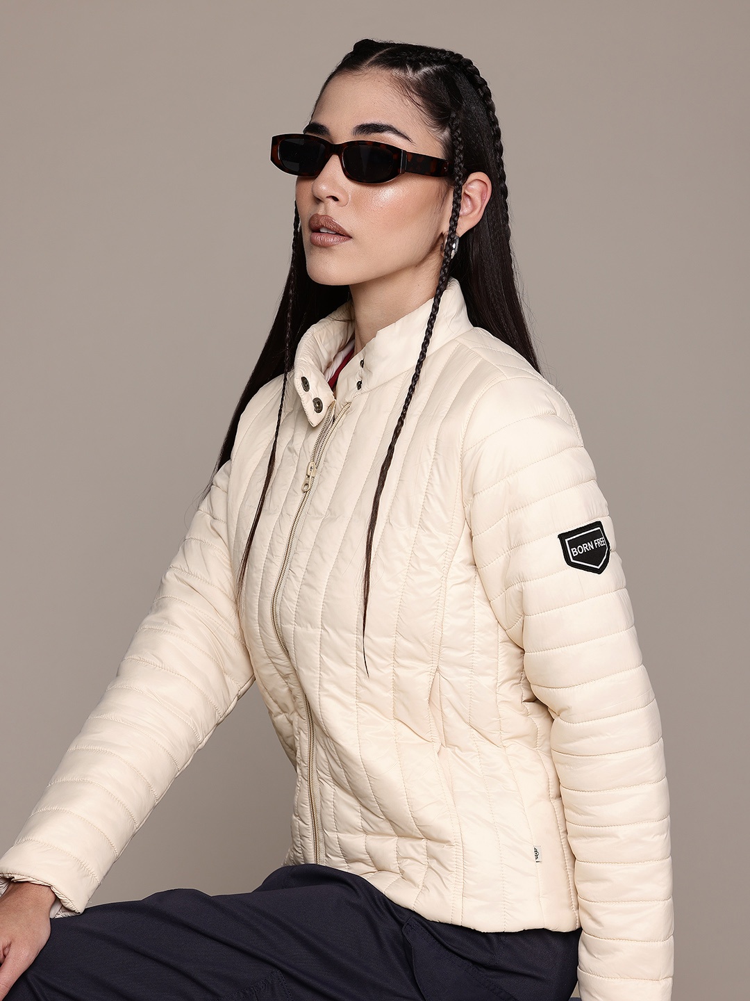 

Roadster Women No Padded Jacket, Beige