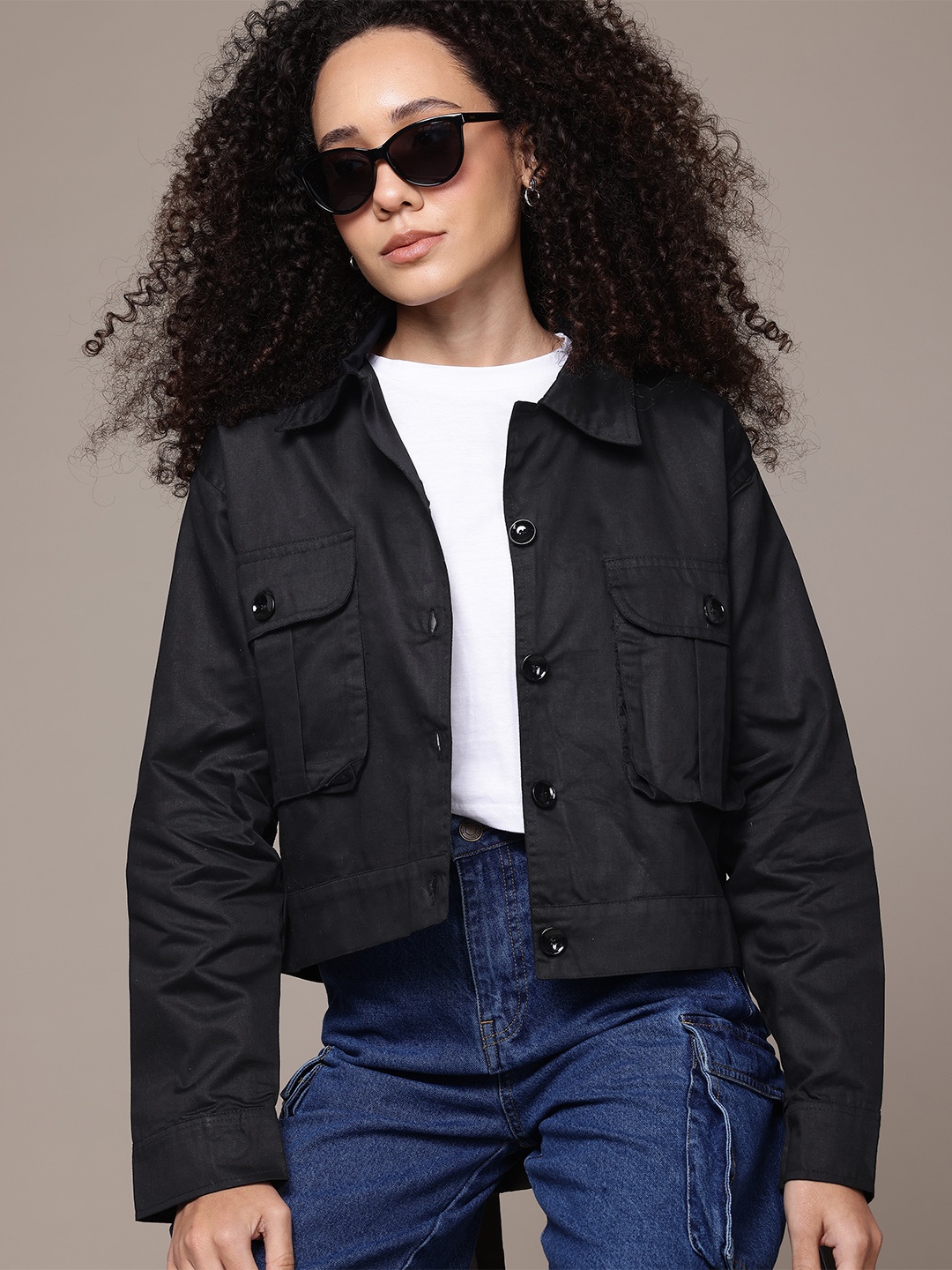 

The Roadster Lifestyle Co. Pure Cotton Tailored Jacket, Black