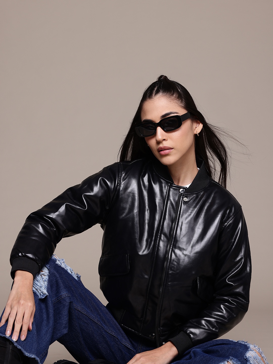 

The Roadster Lifestyle Co. Biker Jacket, Black