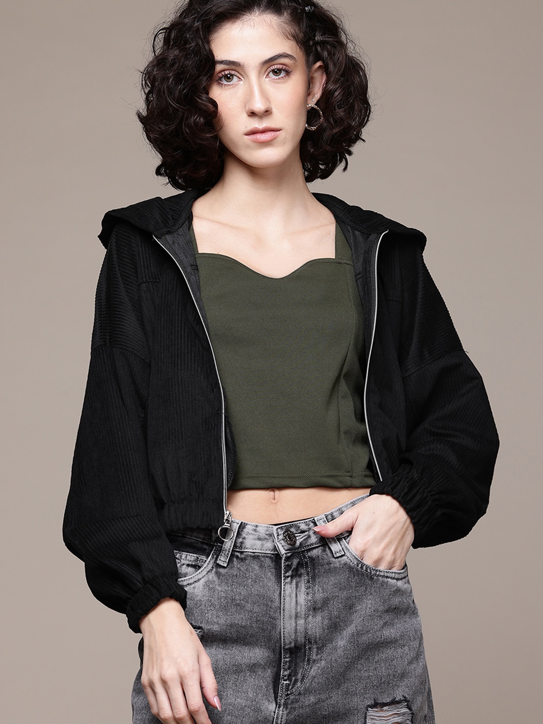 

The Roadster Lifestyle Co. Corduroy Tailored Jacket, Black