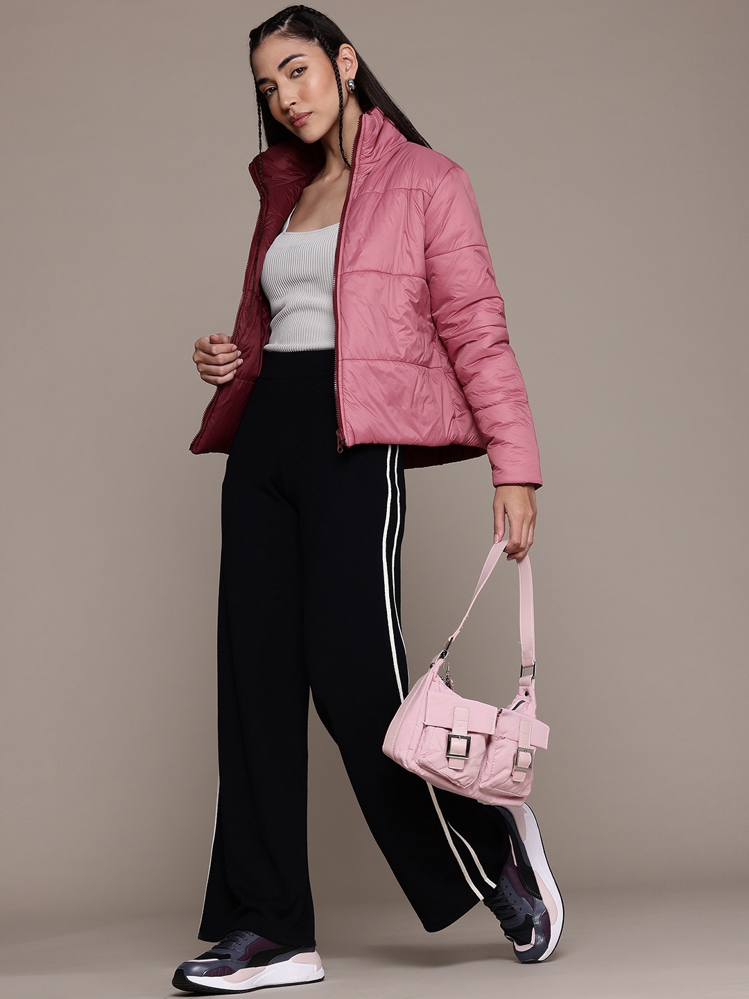 

The Roadster Lifestyle Co. Reversible Puffer Jacket, Rose