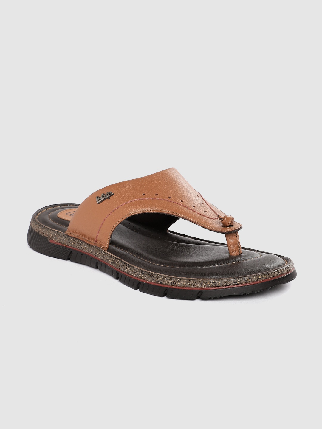 

Lee Cooper Men Leather Comfort Sandals, Brown