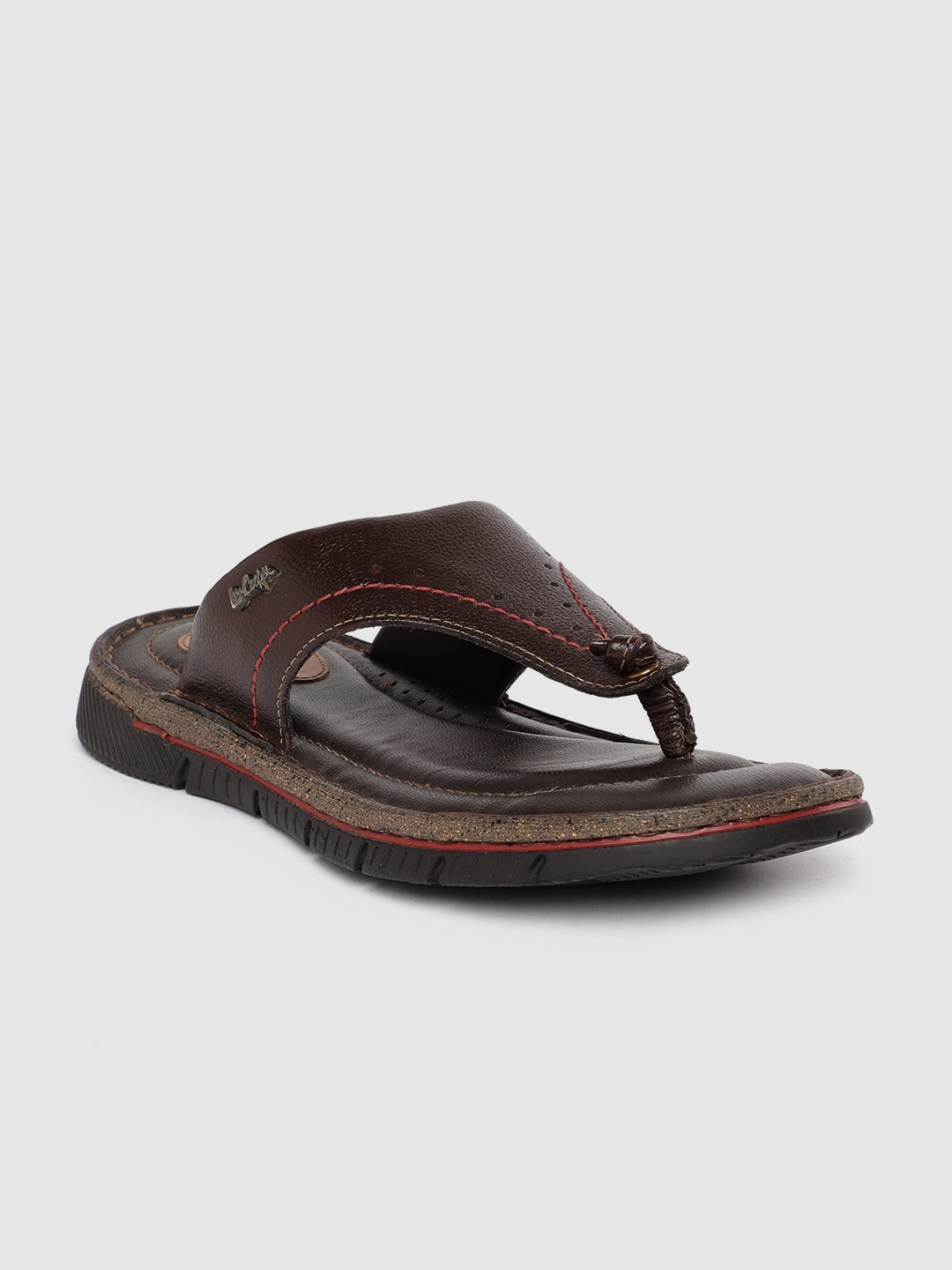 

Lee Cooper Men Leather Comfort Sandals, Brown