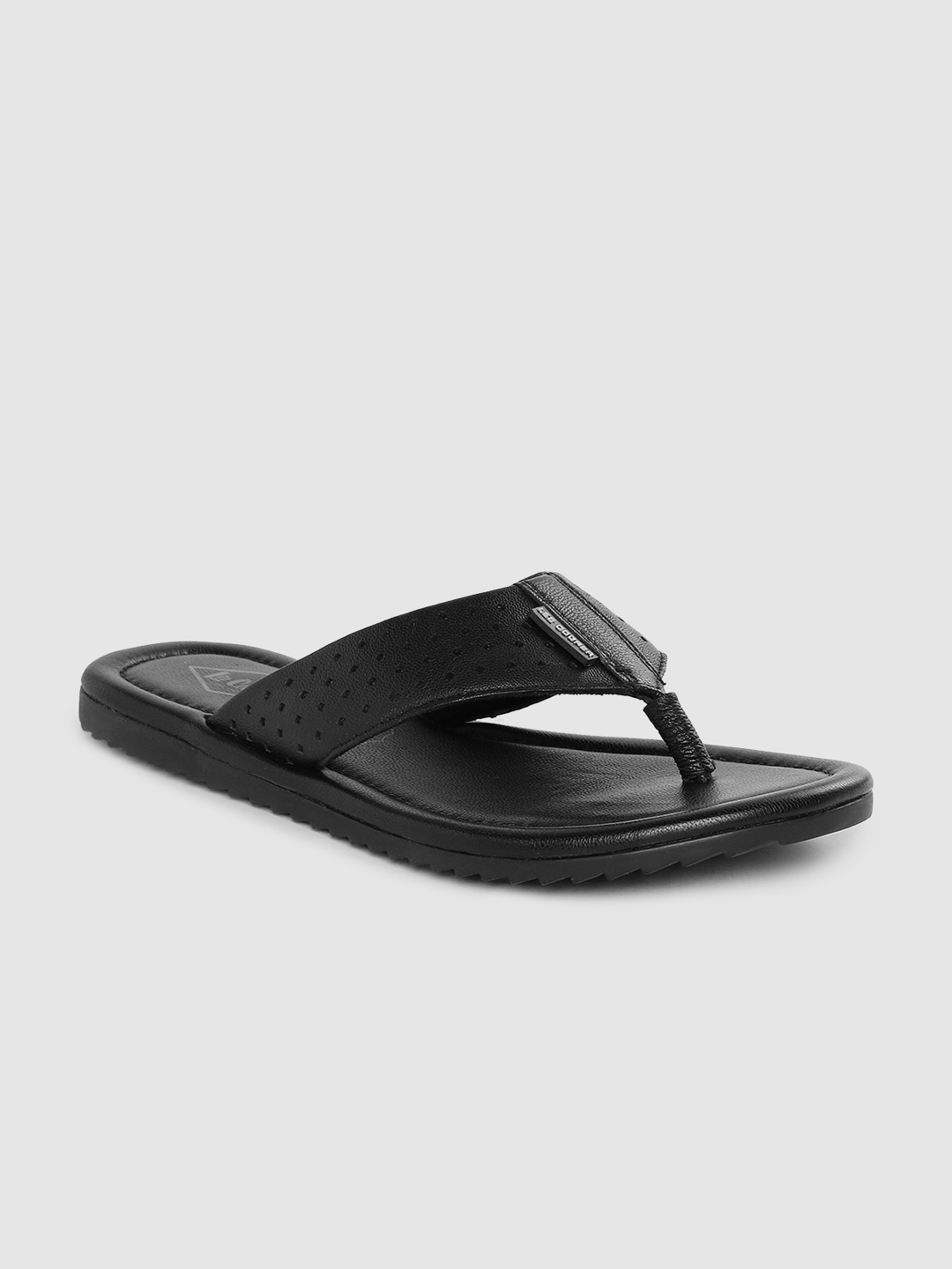 

Lee Cooper Men Leather Comfort Sandals, Black