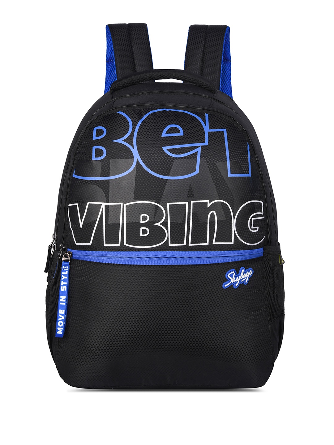 

Skybags Qube 03 School Typography Printed Laptop Backpack, Black
