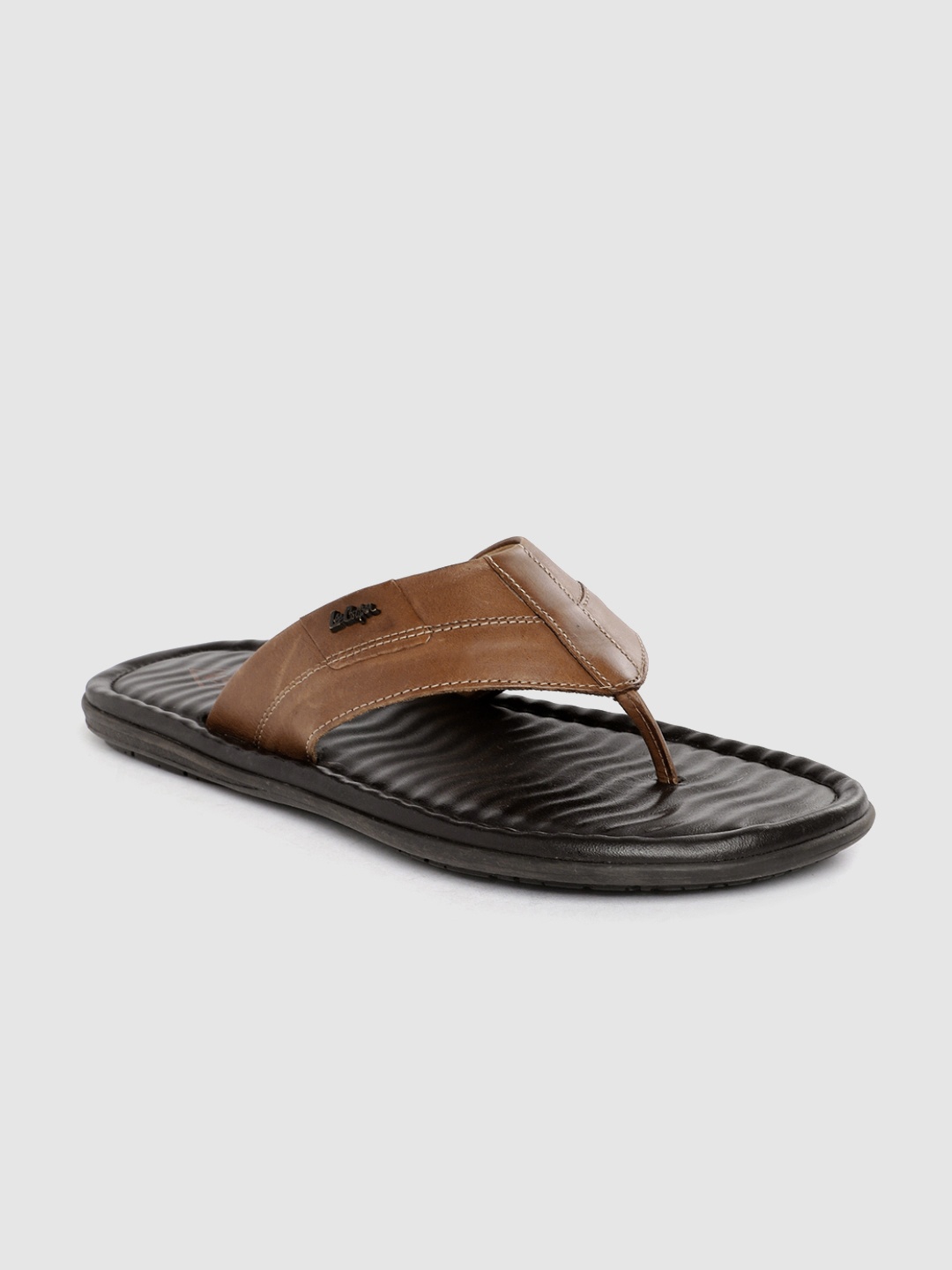 

Lee Cooper Men Leather Comfort Sandals, Tan