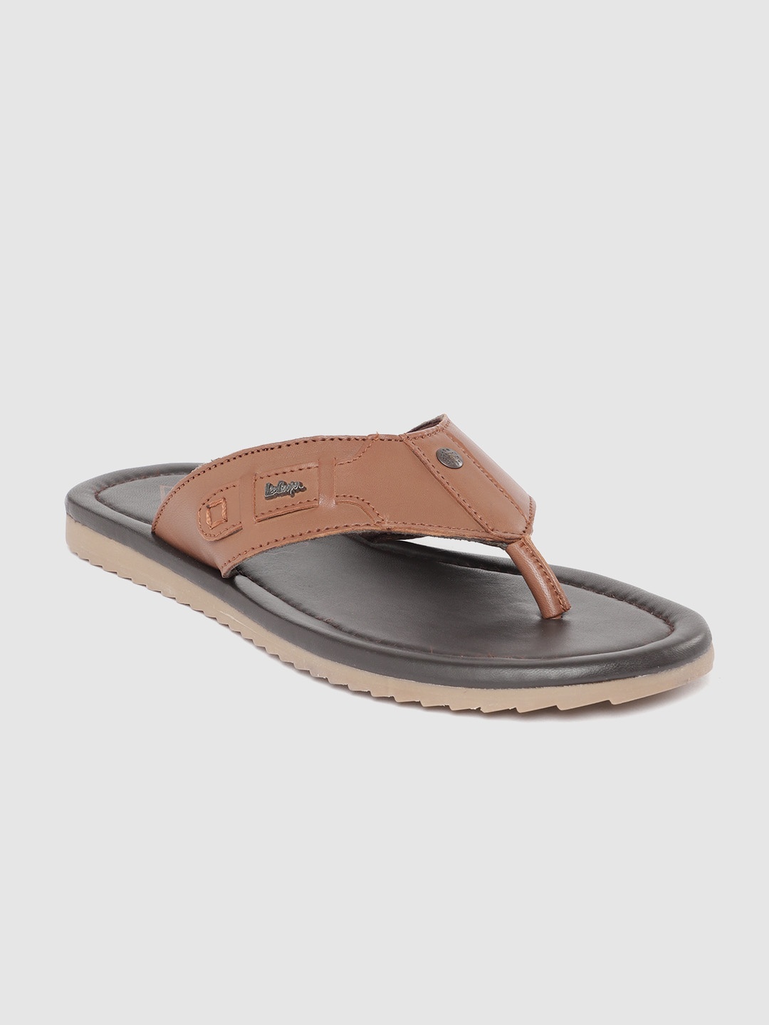 

Lee Cooper Men Leather Comfort Sandals, Brown