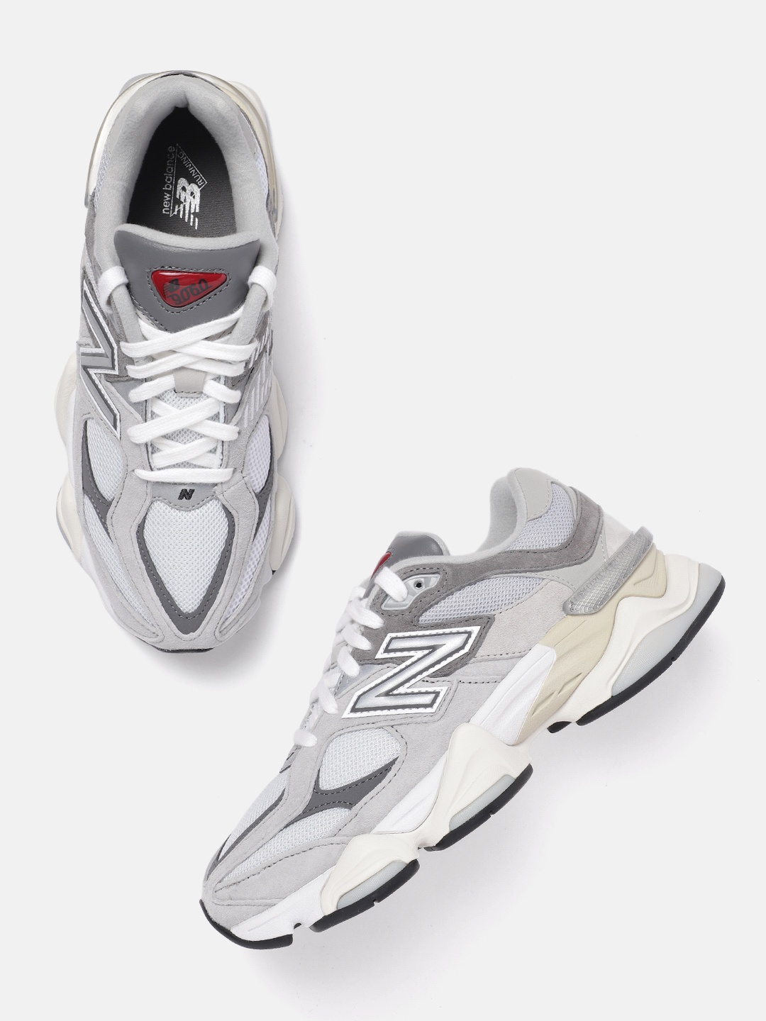 

New Balance Men Woven Design 9060 Sneakers, Grey