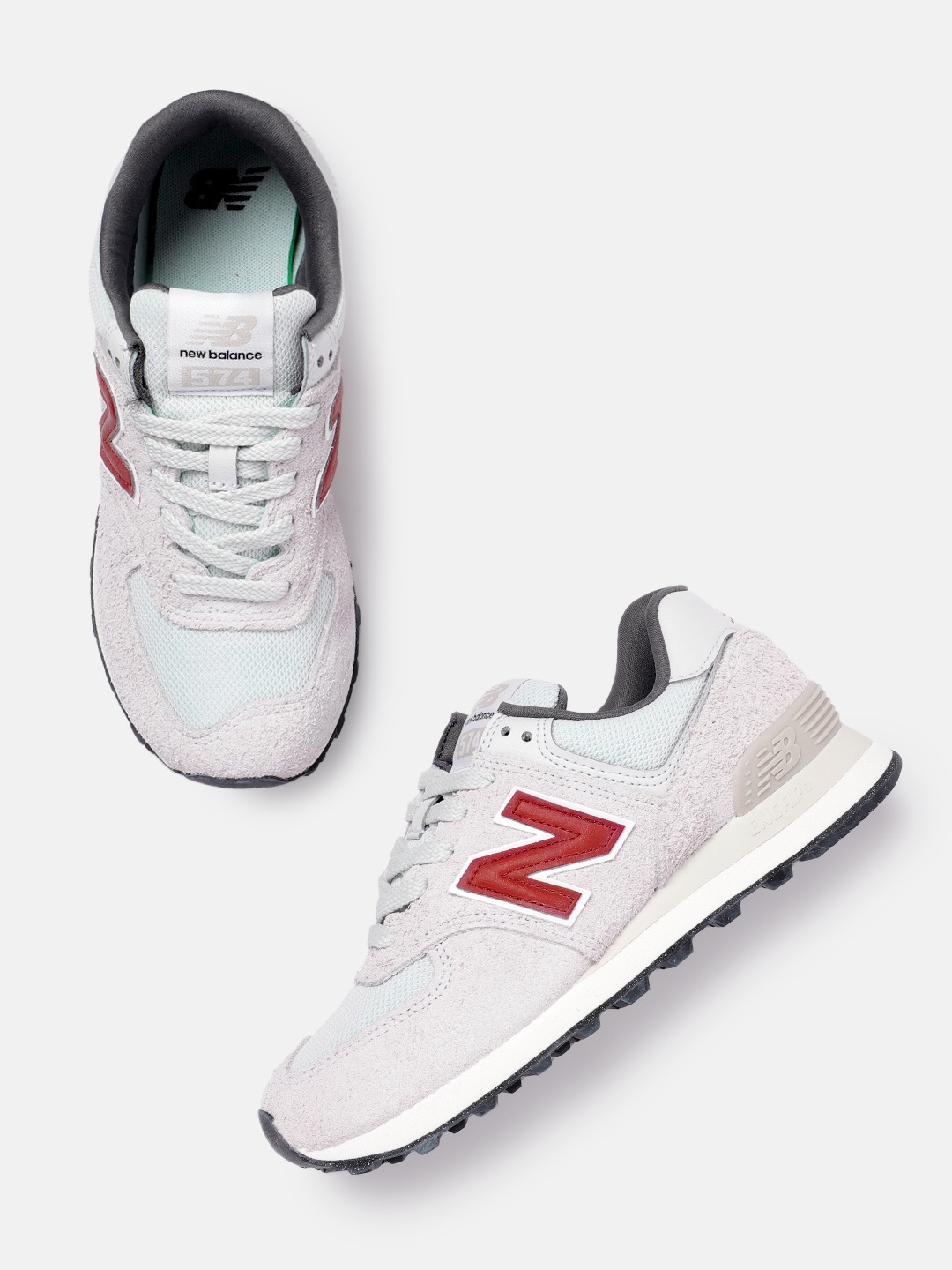 

New Balance Men Woven Design 574 Sneakers, Beige