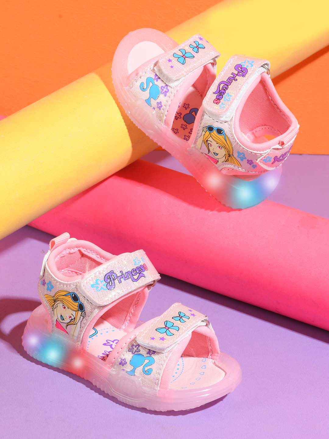 

KATS Infants Printed LED Light Sports Sandals, Pink