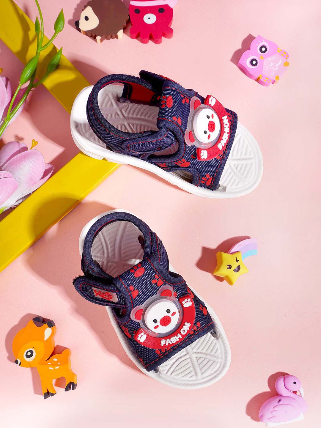 

KATS Infants Printed Lightweight Sports Sandals, Red