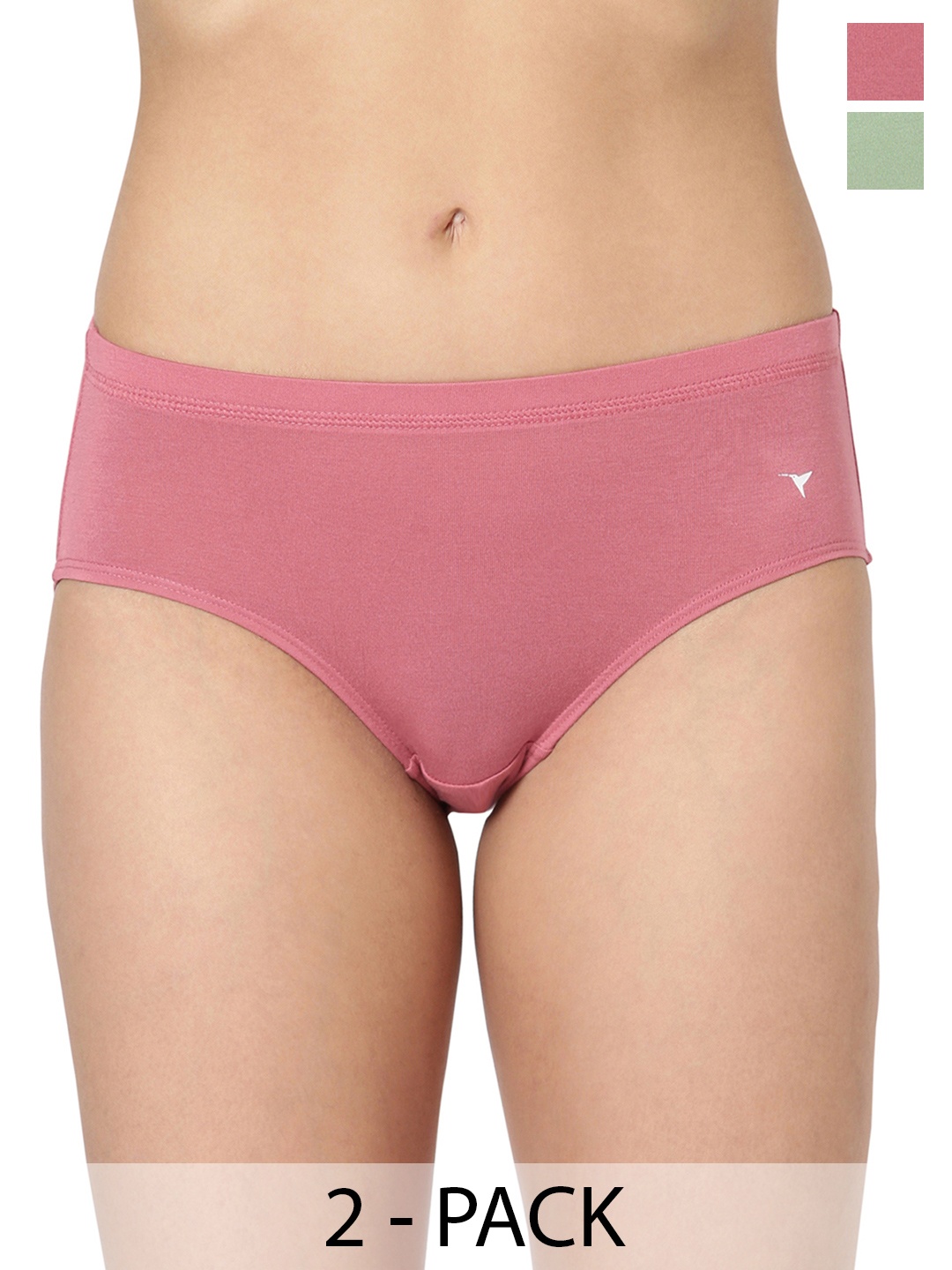 

BLOSSOM Women Crafted With Modal Mid Rise Hipster Panty_MODAL PANTY 2 PACK, Assorted