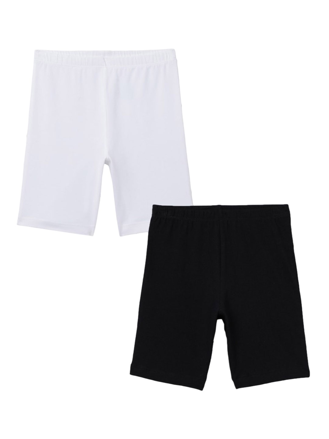 

Charm n Cherish Girls Pack Of 2 Sports Shorts, White